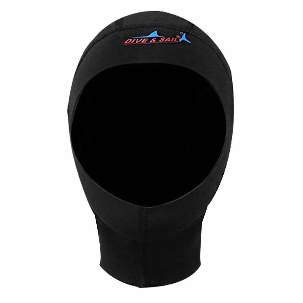 Cappellino in neoprene nero 1 mm protezione solare surf nuoto pesca subacquea snorkeling