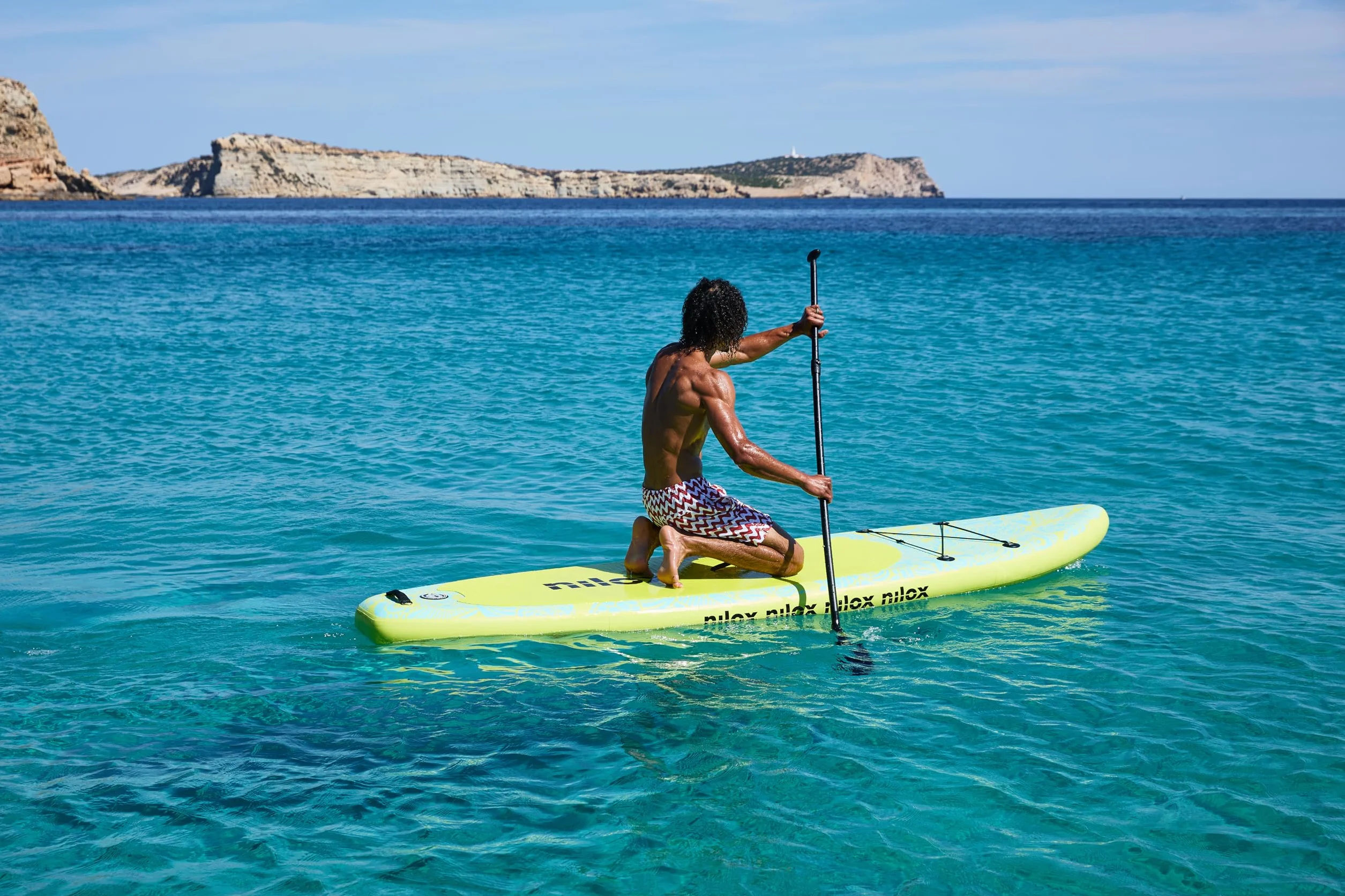 Nilox Stand Up Paddle Board 335x84x15 cm PVC Inflatable with Backpack Pump Paddle Leash 3 Fins