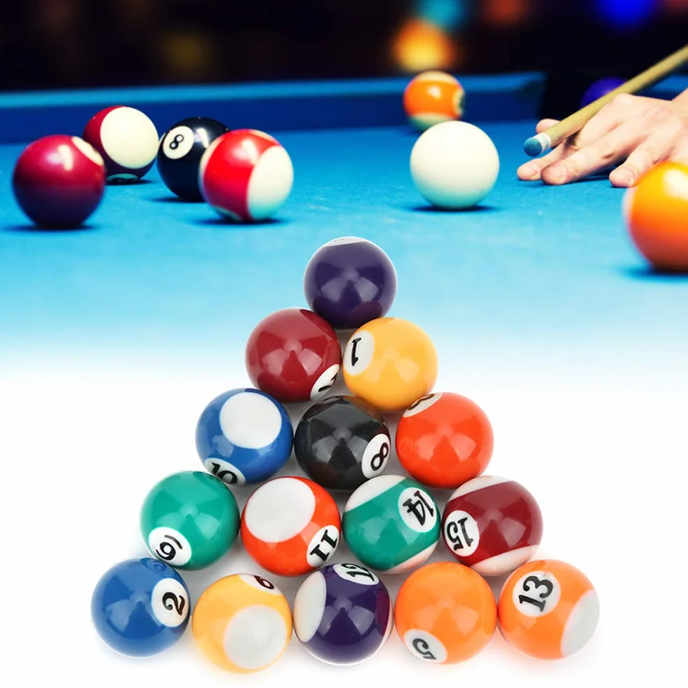 Set di Palline da Biliardo 16 Pezzi 32mm Resina