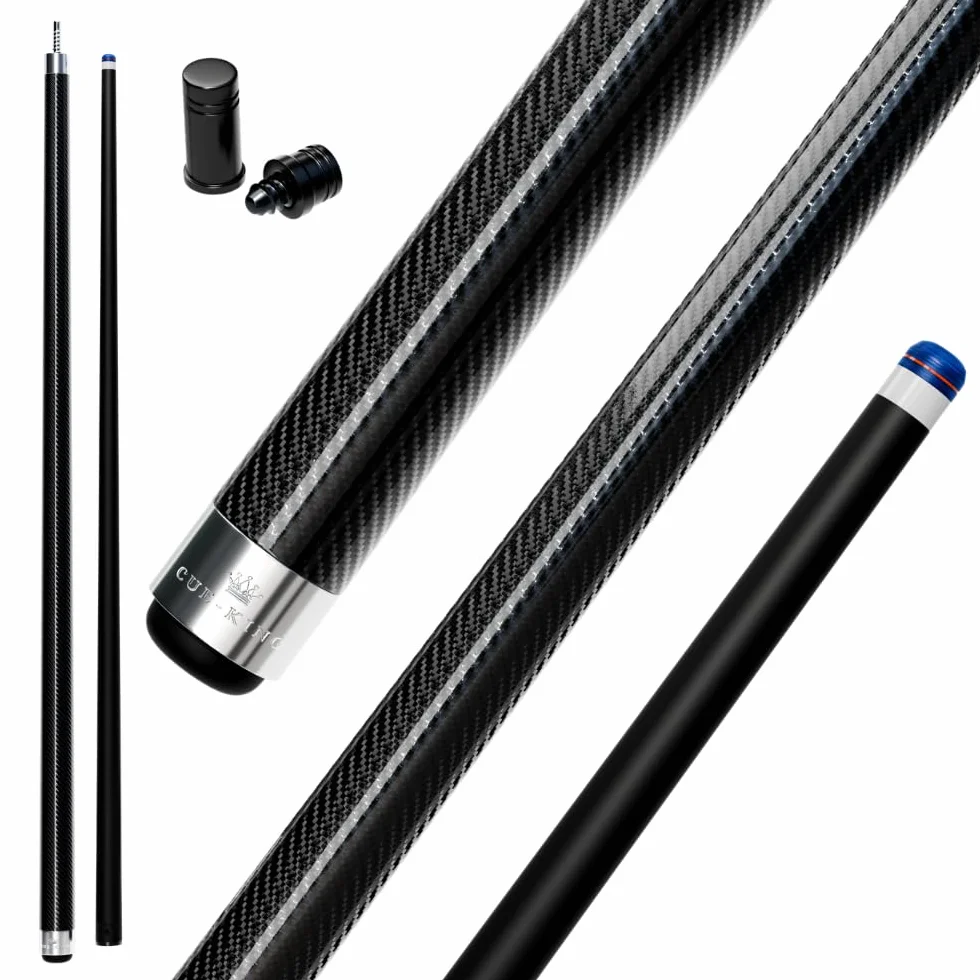 Cue-King Pro Series Stecca da biliardo in carbonio 147,3 cm 510,3 g 2 pezzi punta 12,5 mm
