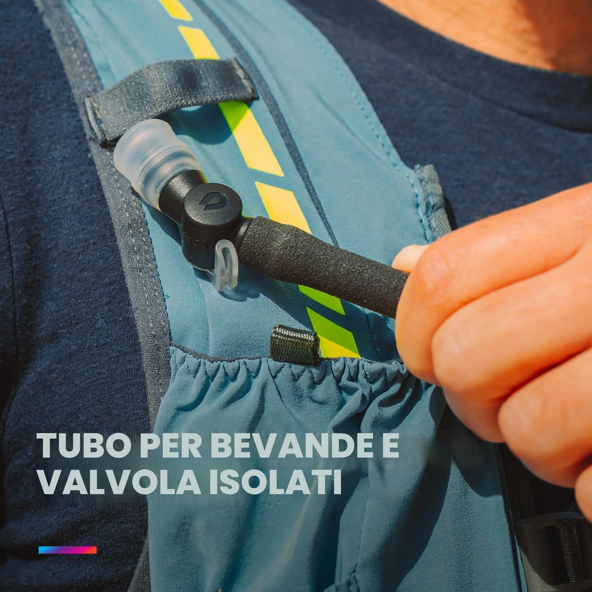 HydraPak Velocity Sacca Idrica 1.5L 2L Profilo Sottile Valvola Morso Autosigillante