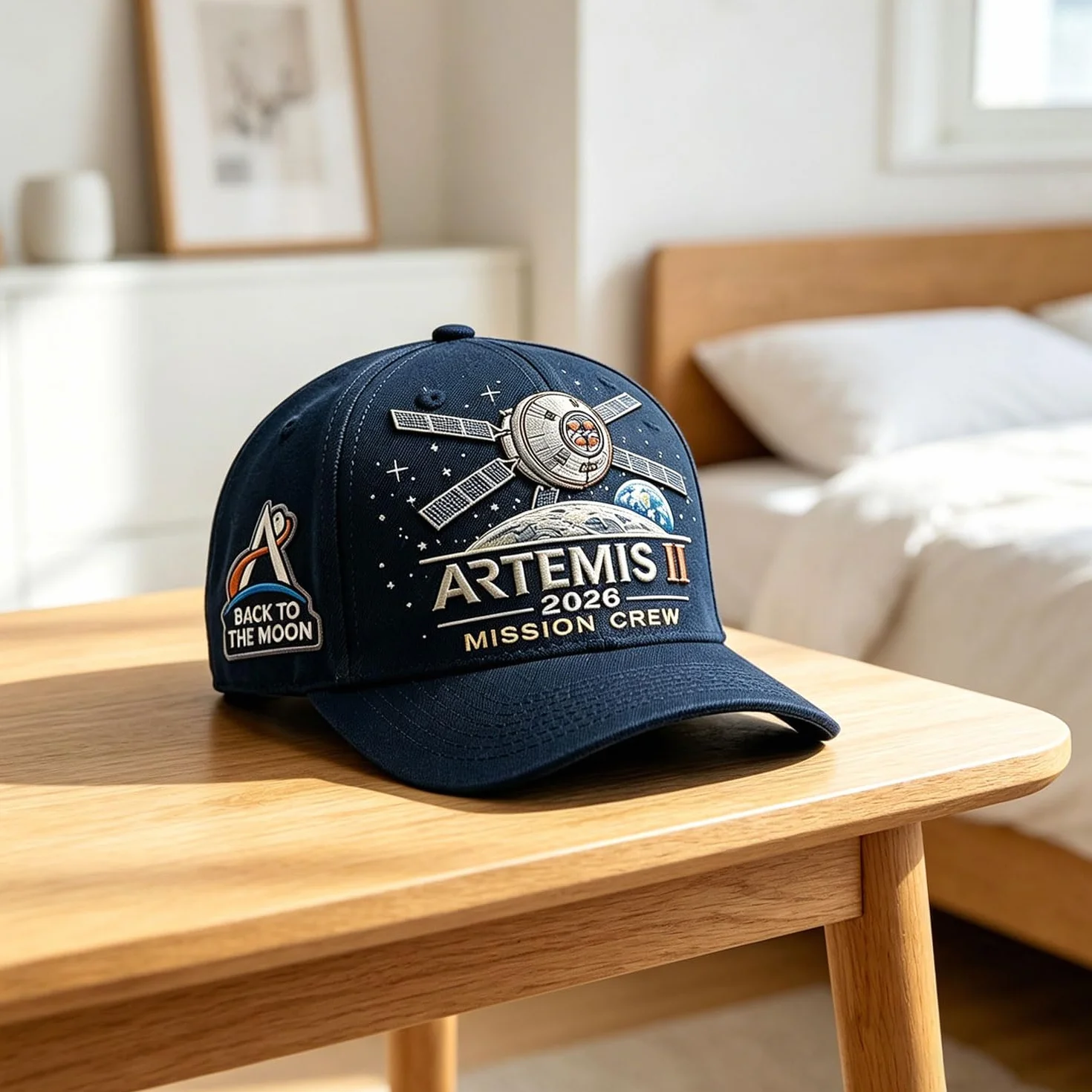 Generico Artemis II Lunar Mission Commemorative Adjustable Embroidered Baseball Hat