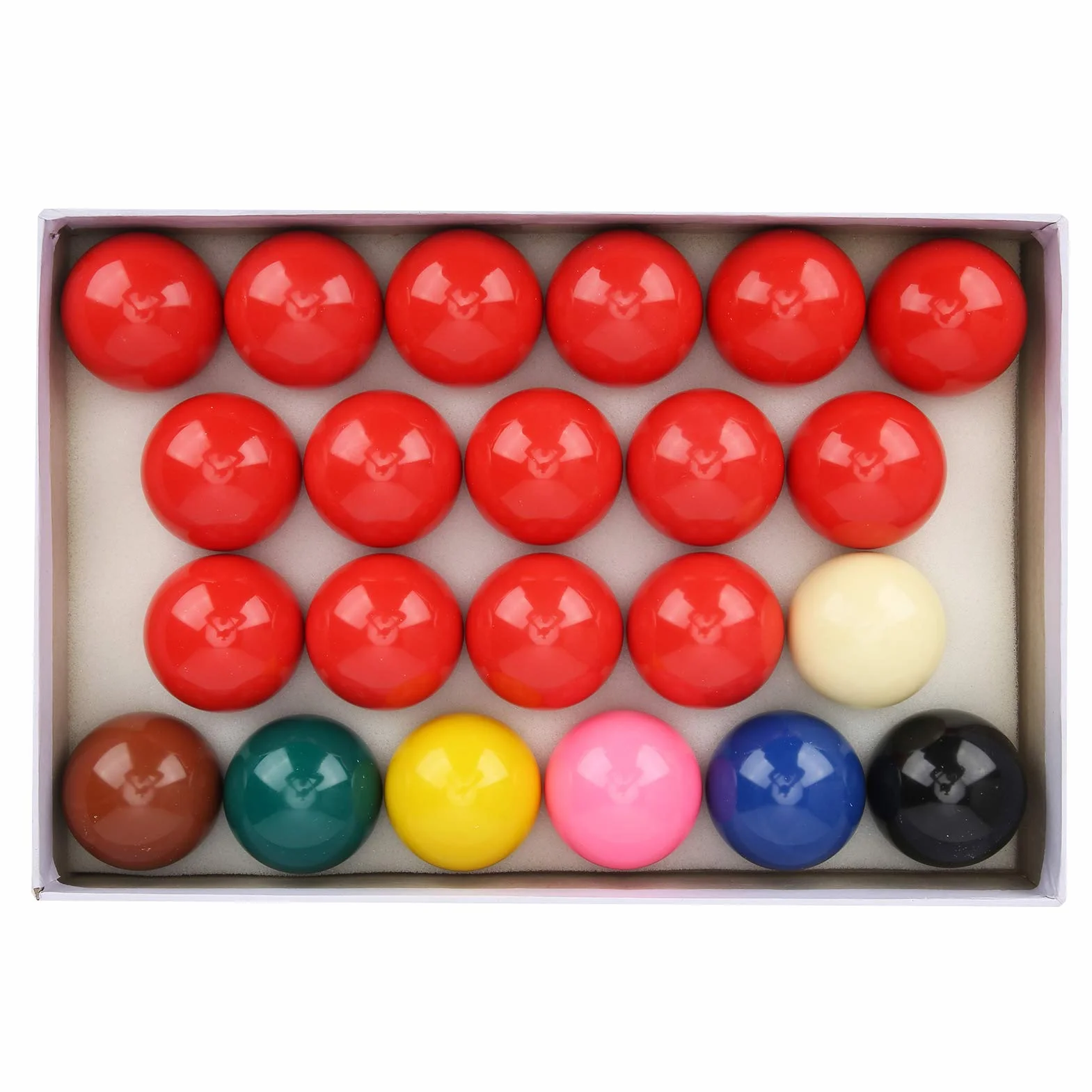 Palline da Biliardo 22 Pezzi 52.2mm Resina Polvere di Calce
