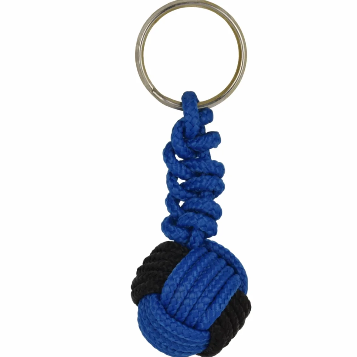 Corderie Italiane Portachiavi pallina sport nero-azzurro