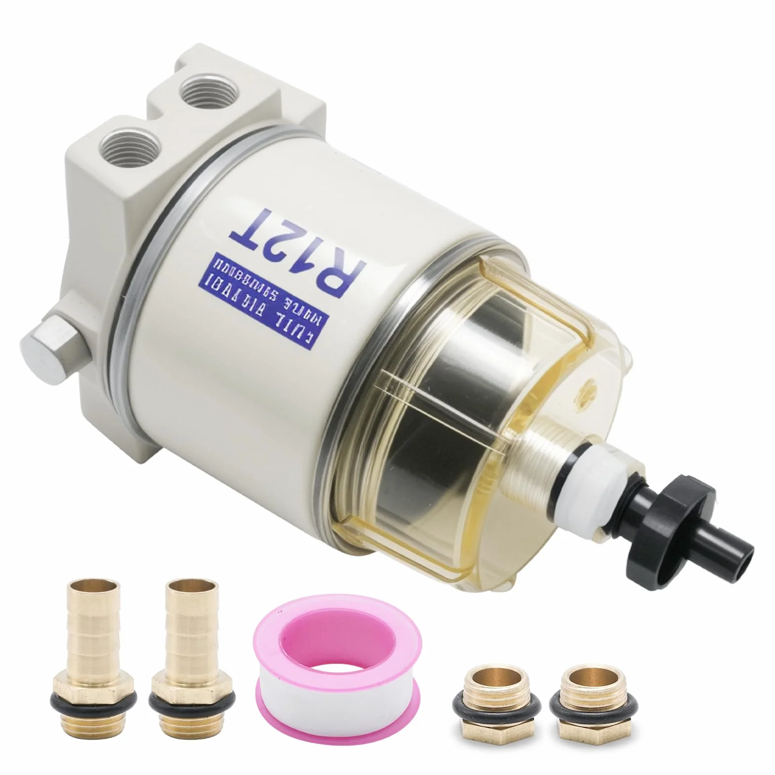 Filtro carburante barca 30 GPH 10 micron R12T Marine separatore acqua