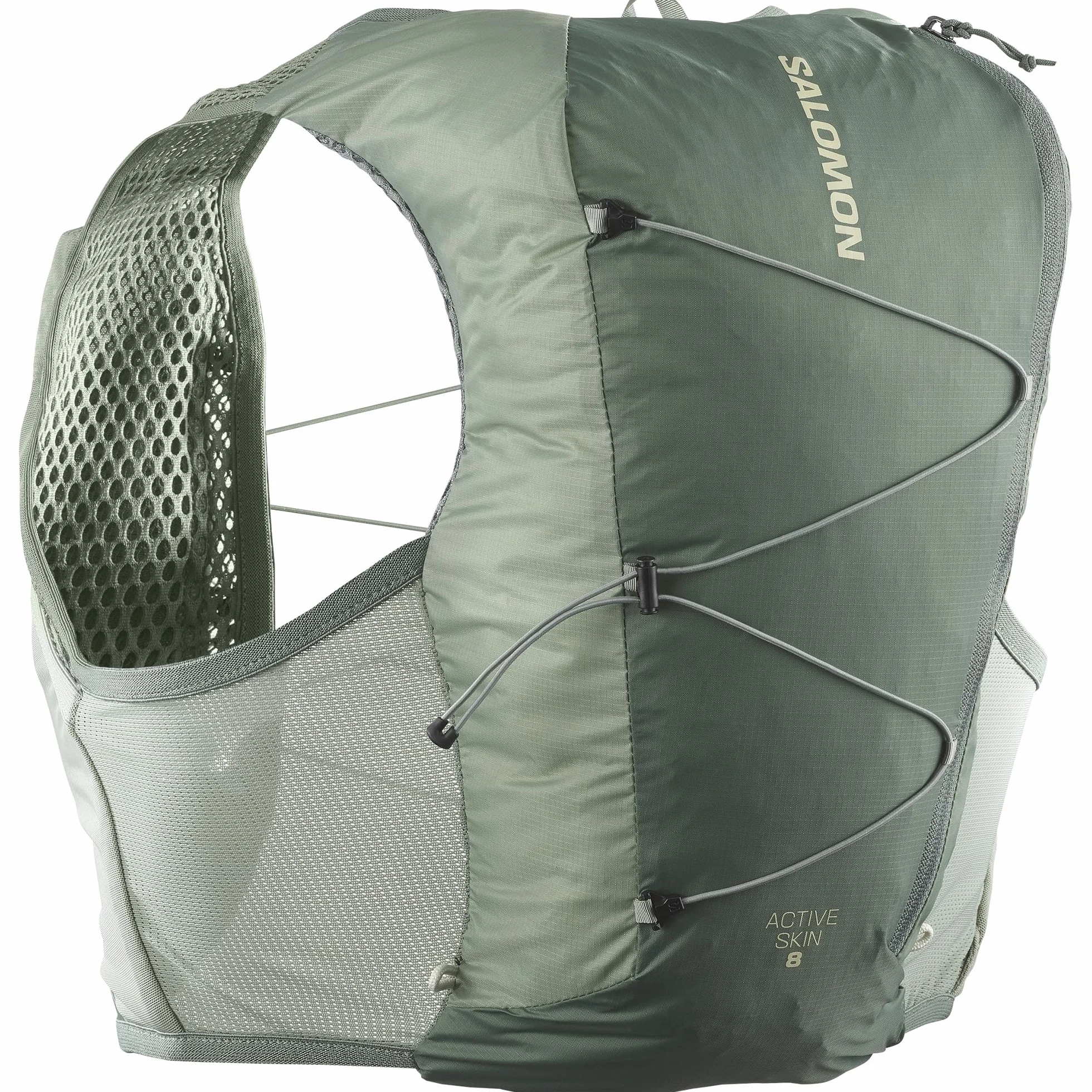 Salomon Active Skin 8 No Flasks Gilet da Corsa, Idratazione Trail Running Escursionismo MTB