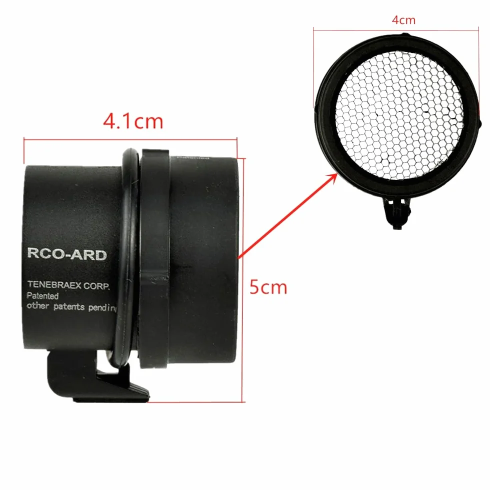 Honeycomb Mesh Protective Cover Kill Flash Anti-riflesso Device for ACOG 4x32 Scopes