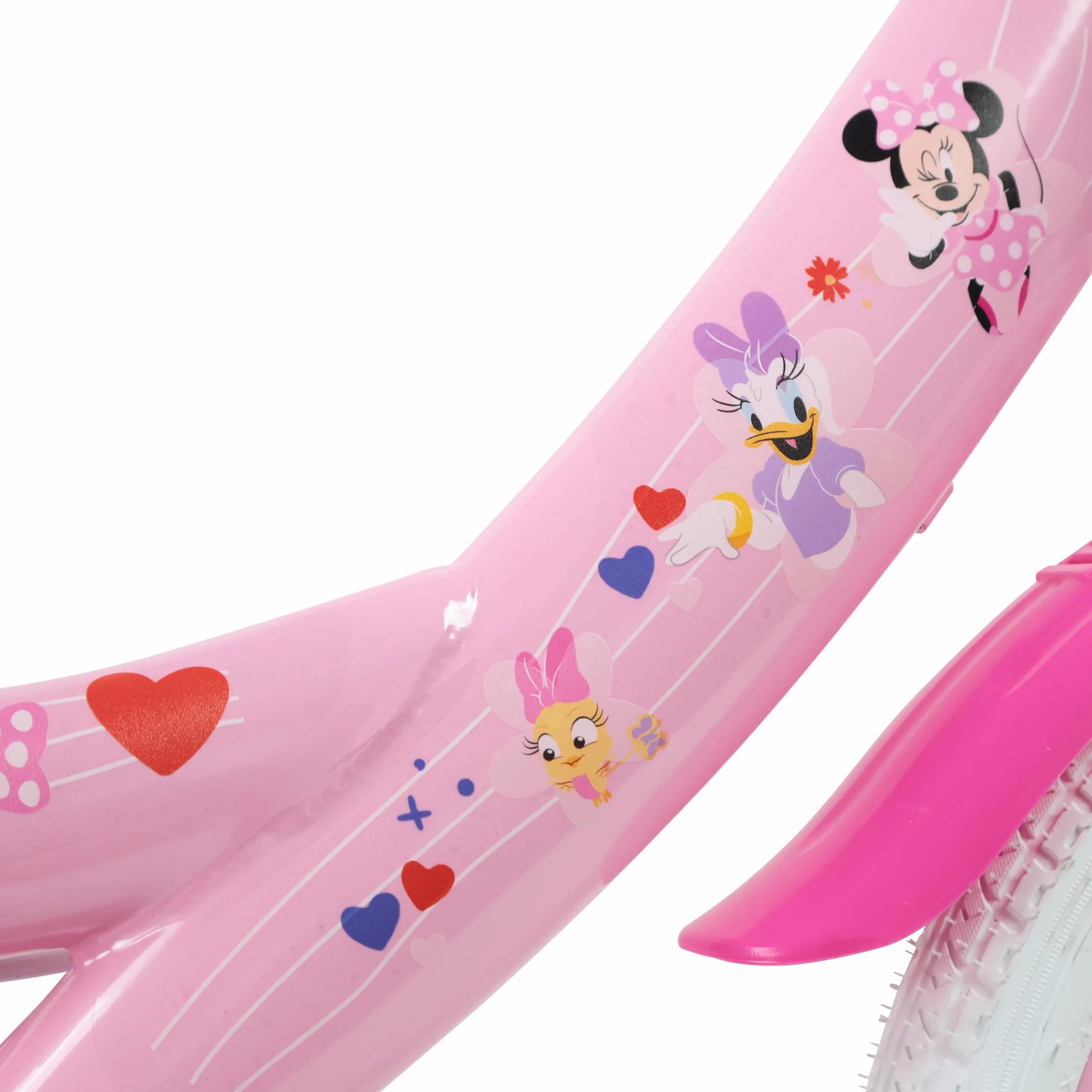 Denver Bike Bicicletta Bambina 14 Pollici Minnie, 3-5 Anni, Telaio Acciaio, Ruote Gonfiabili