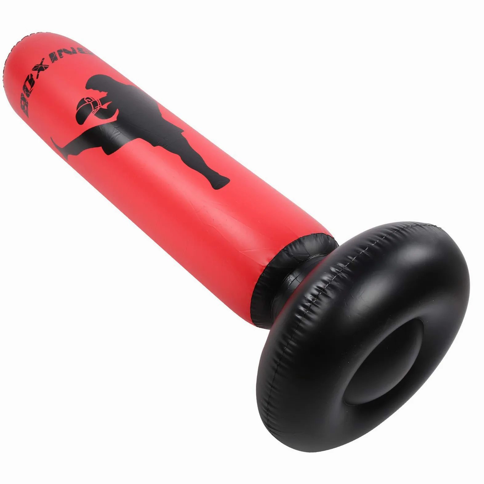 Demeras Sacco da Boxe Gonfiabile per Il Fitness 170 cm/66,9 Pollici Colonna da Boxe Colonna per Bicchiere autoportante Sacco di Sabbia per Bambini Adulti