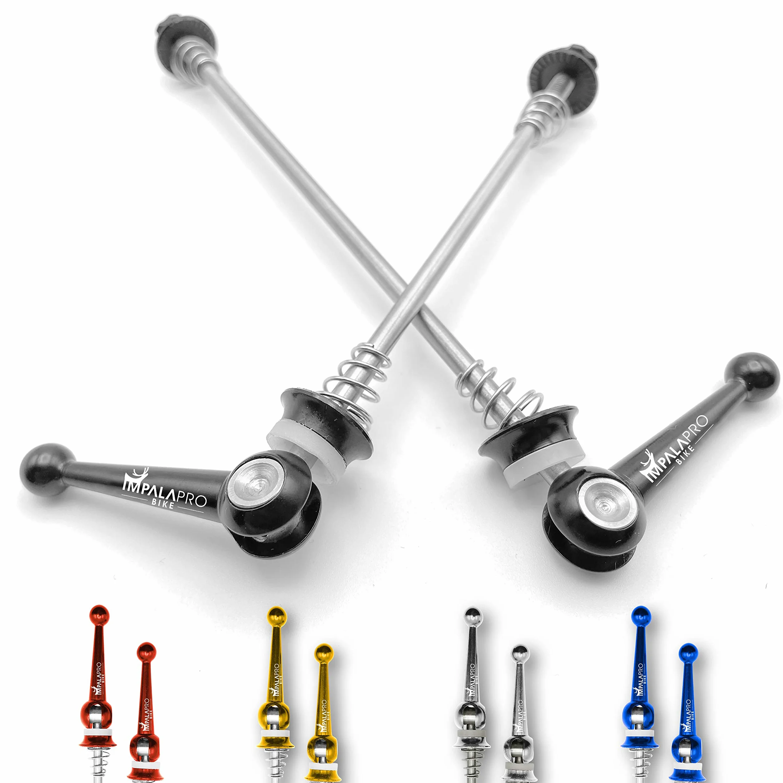 IMPALAPRO Bike Sgancio Rapido Titanio CNC Ultraleggeri Resistenti Spiedini Bici Lega Titanio MTB Mozzo Rilasci Rapidi