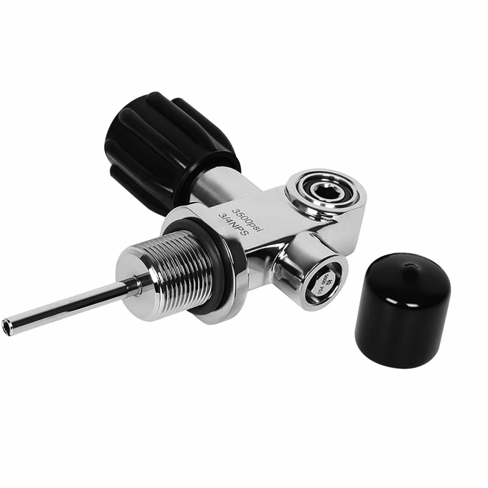 Valvola per Bombola Subacquea 3/4" NPS 3500 PSI Acciaio Inossidabile