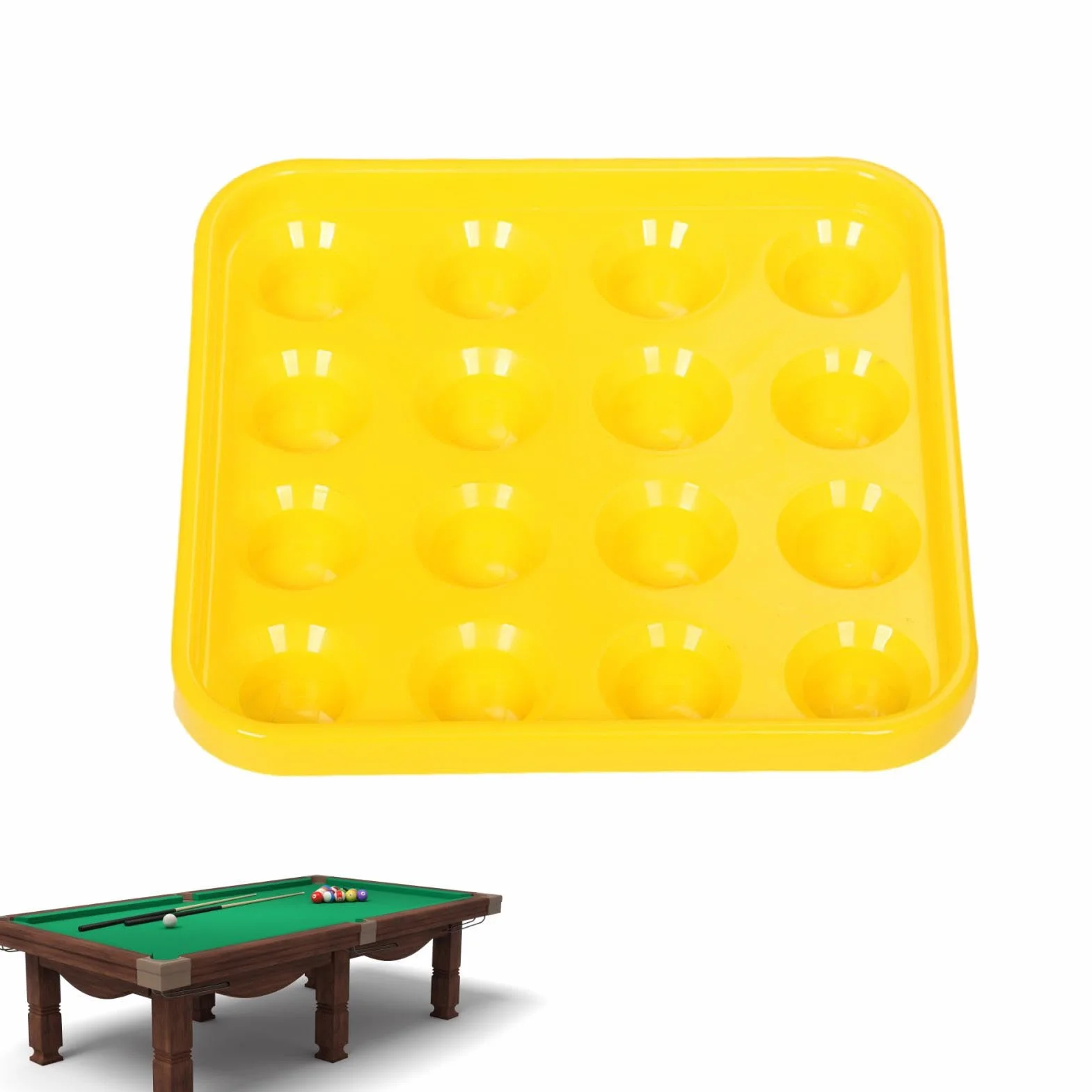 Vassoio per palline da biliardo in ABS 16 palline
