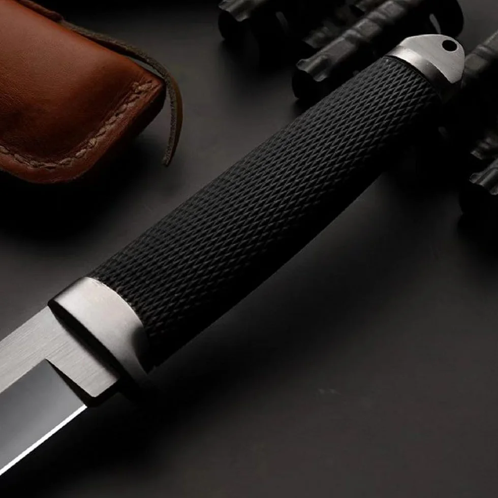 Generico TEERMA TR1 Forgiatura integrata fixed blade Coltello multiuso, Utilizzato principalmente per campeggio, caccia, pesca, esplorazione della giungla, escursionismo