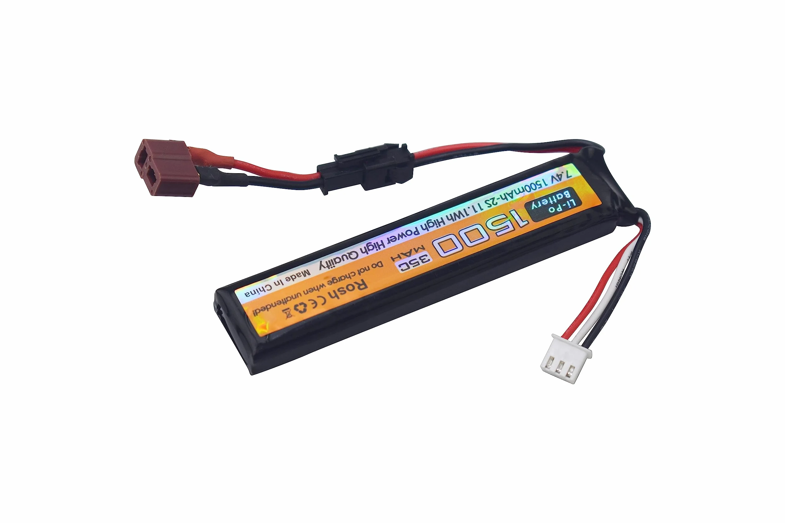Odamiya Li-ion batteria 7.4V 1500mAh 35C SM-2P Spina T per Airsoft pistole RC auto droni