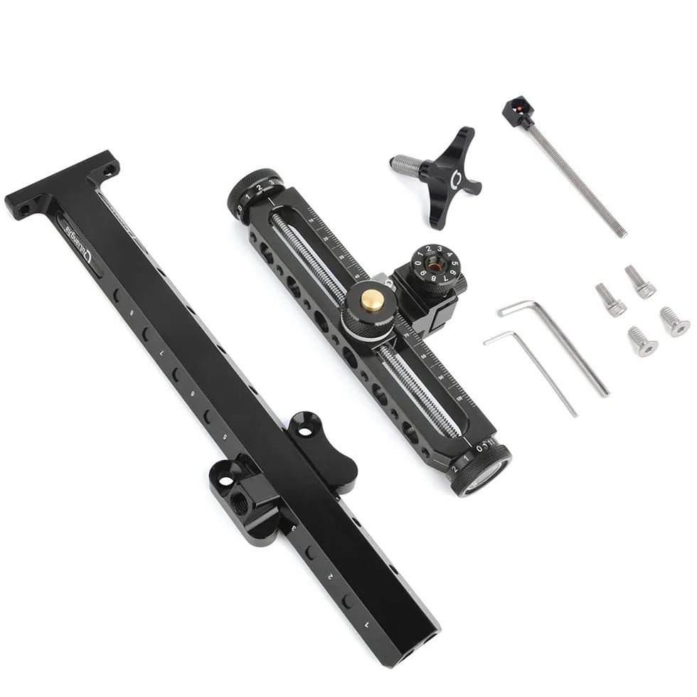 SHARROW Mirino per Arco Ricurvo Alluminio 9 pollici Bow Sight Accessori Arco