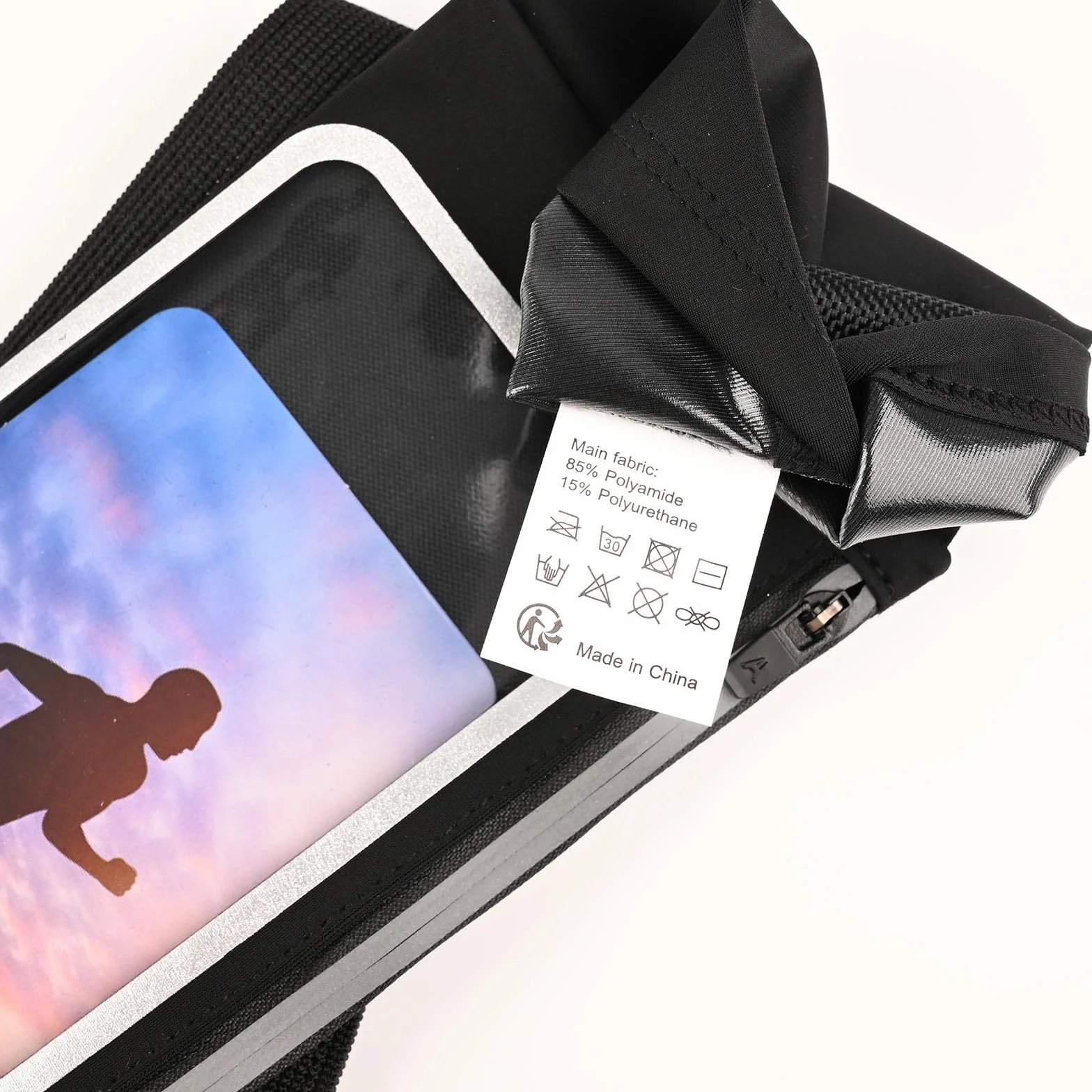 Marsupio Running Uomo Donna Porta Cellulare Cintura da Corsa Impermeabile Touchscreen 81-109cm