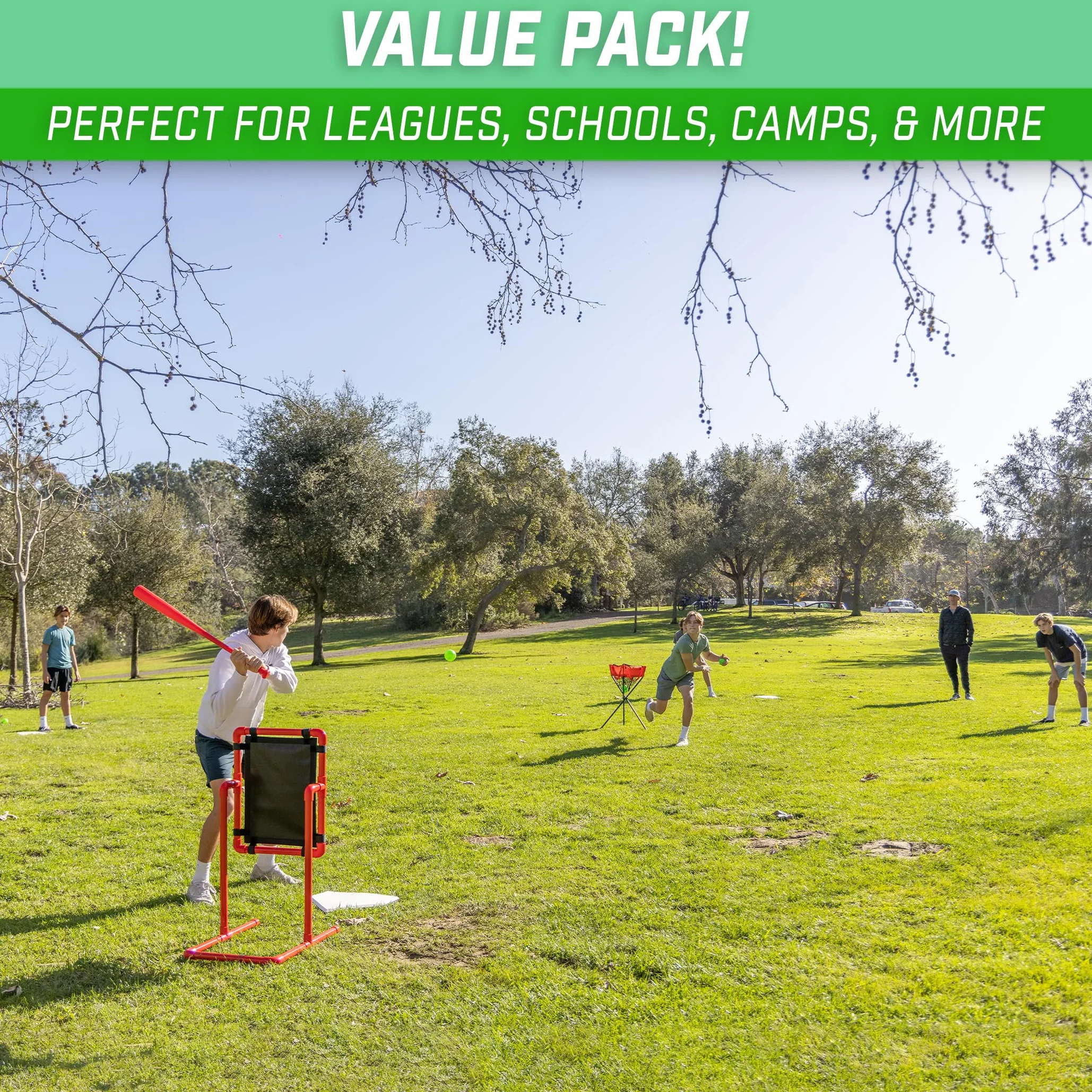 GoSports Set base da baseball e softball, 4 pezzi, resistente, per atleti