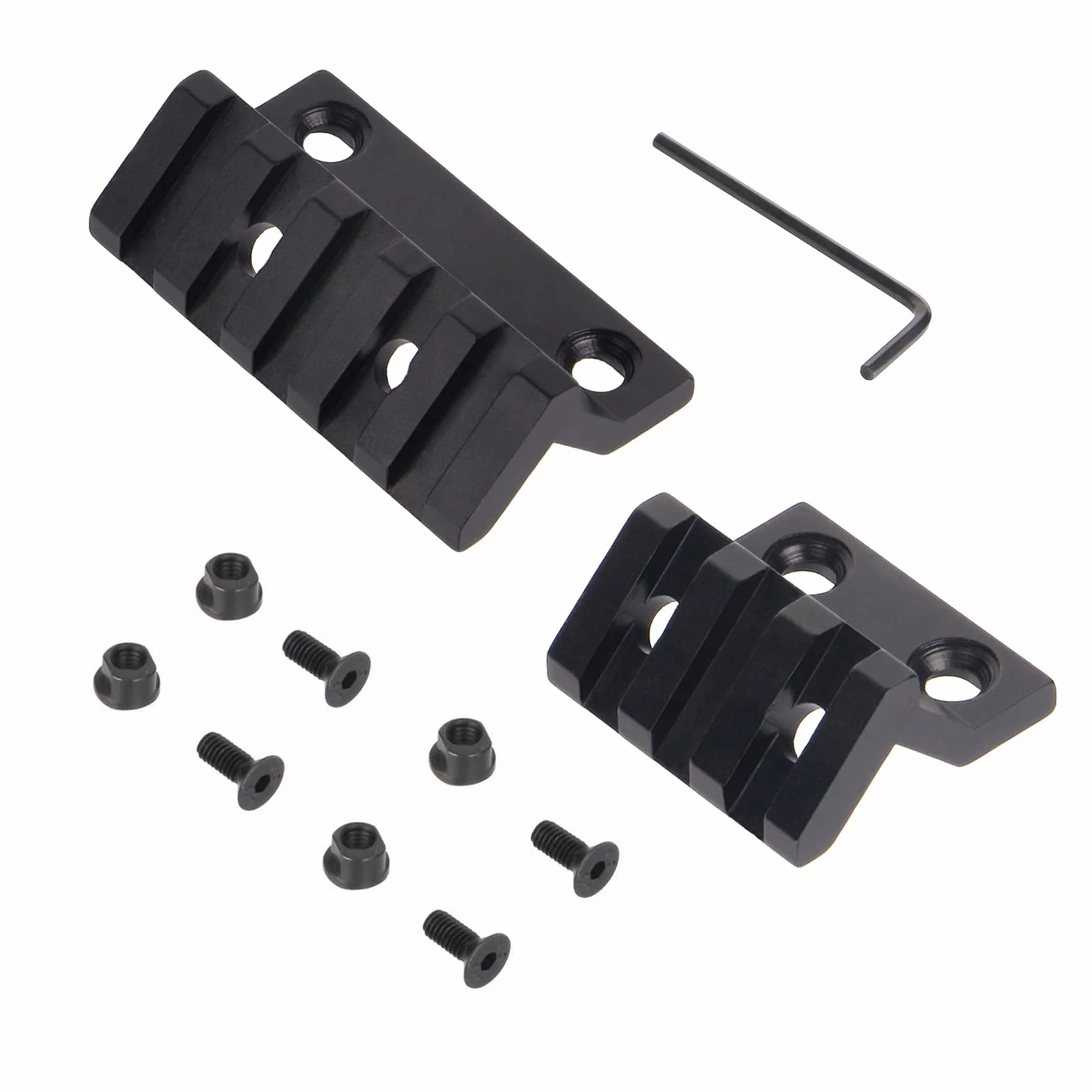 Picatinny Keymod Offset Rail Mount 45 Stopni 2.17" L Adatto per Binari Keymod 2 Sztuk (3 Slot, 5 Slot)