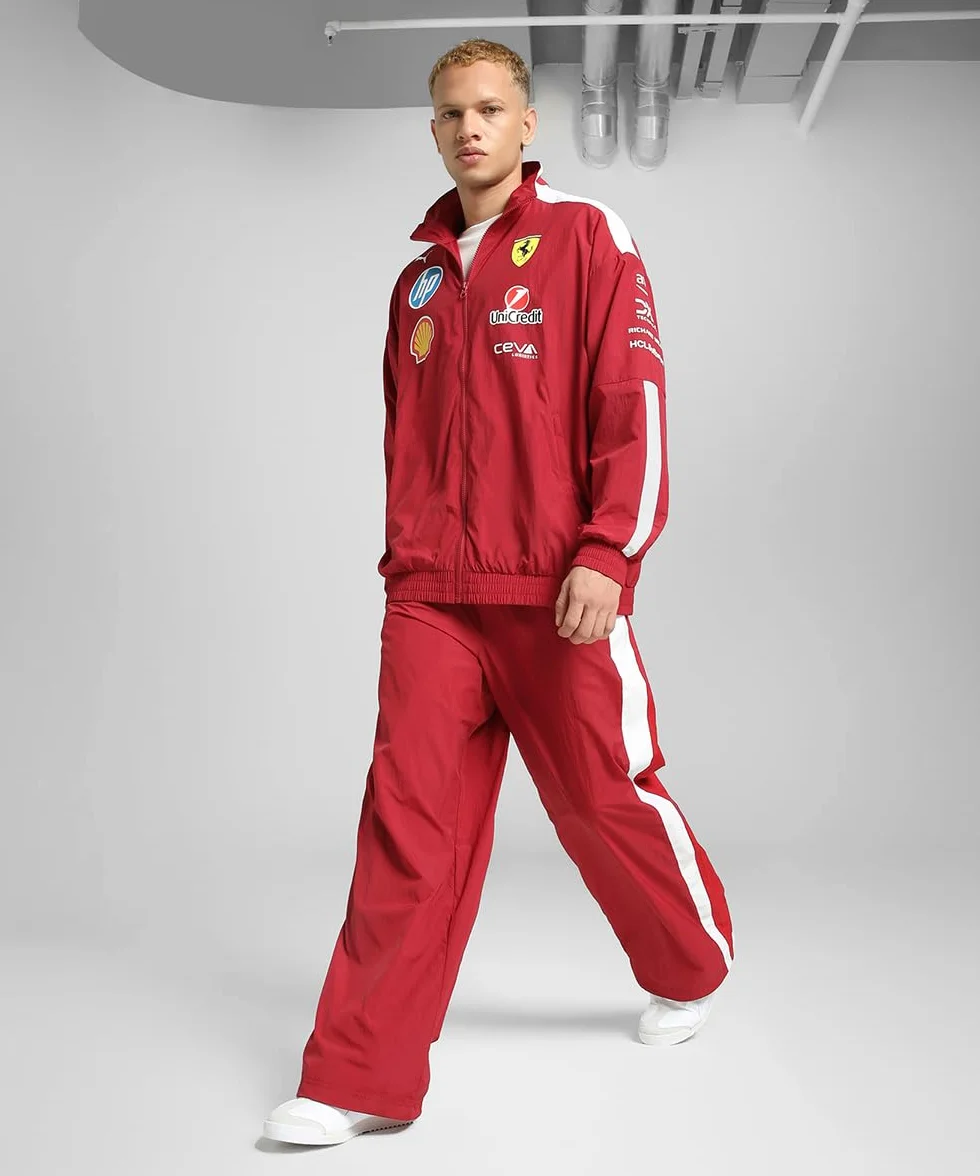 PUMA Giacca Oversize Piloti Scuderia Ferrari T7 2025 da Uomo