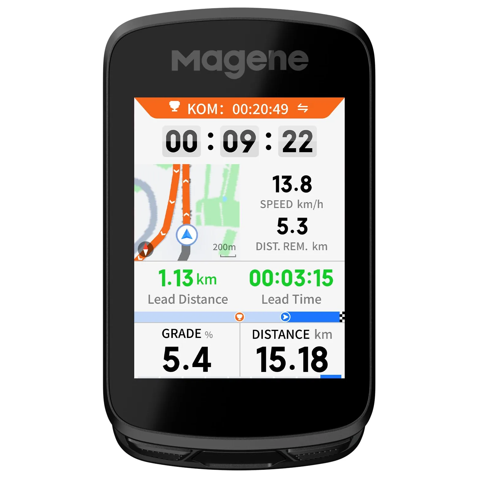 Magene C606 Pro GPS Ciclocomputer, Navigazione con Mappe, ClimbPro Multi-Scenario, Schermo Tattile a Colori da 2,8 Pollici, Allenamento Indoor, Dinamiche di Ciclismo