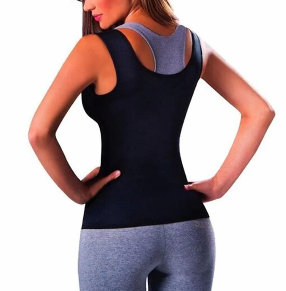 Canotta Fitness da Donna Neoprene Addome Toracico Bruciare Grassi Corsetti Sauna Suits Corpo Cintura Addominale Shaperwear