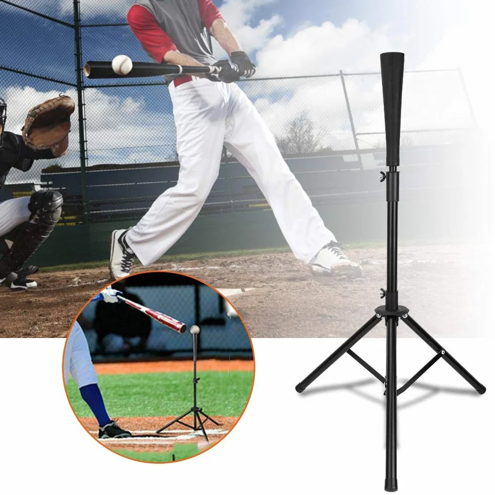 Zerone 1Pc Baseball Batting Tee Regolabile Softball Treppiede T Stand Practice Training Hitting Ball
