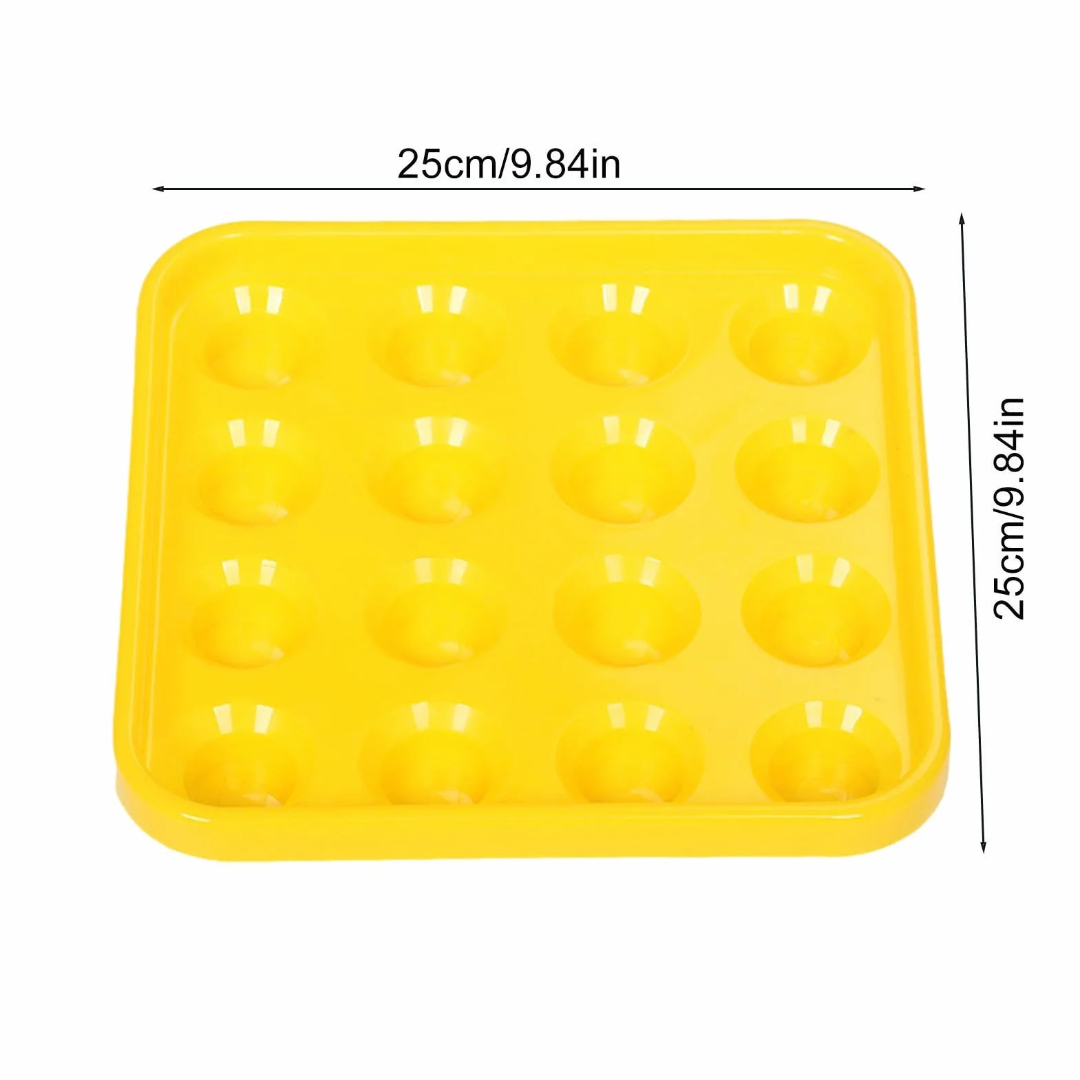 Vassoio per palline da biliardo in ABS 16 palline