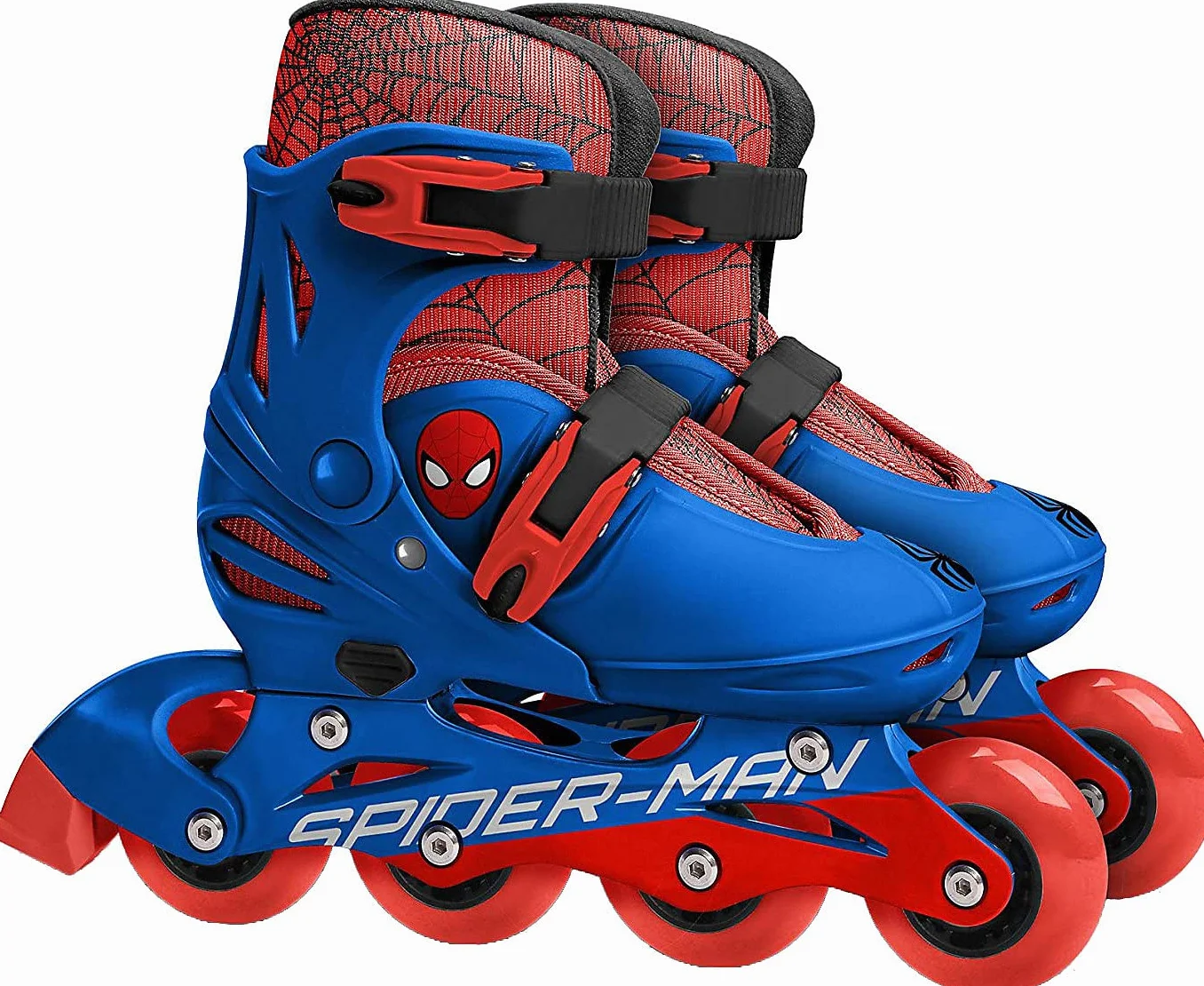 Pattini in linea SPIDERMAN 4 ruote misura regolabile 30-33