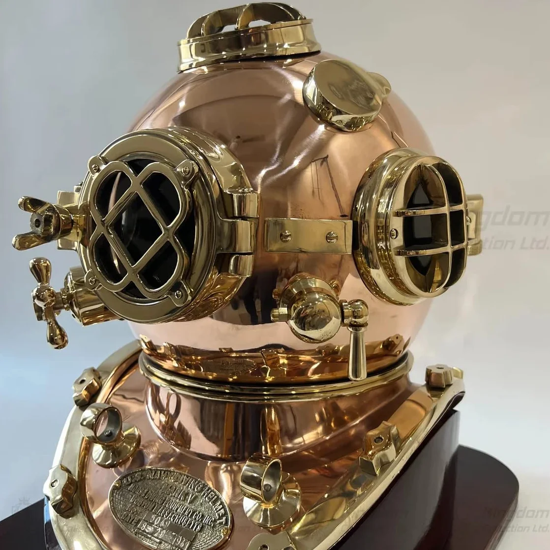 SIAN Mark V US Navy Full Size Casco Immersione Collezione Esclusiva con Stand Divers