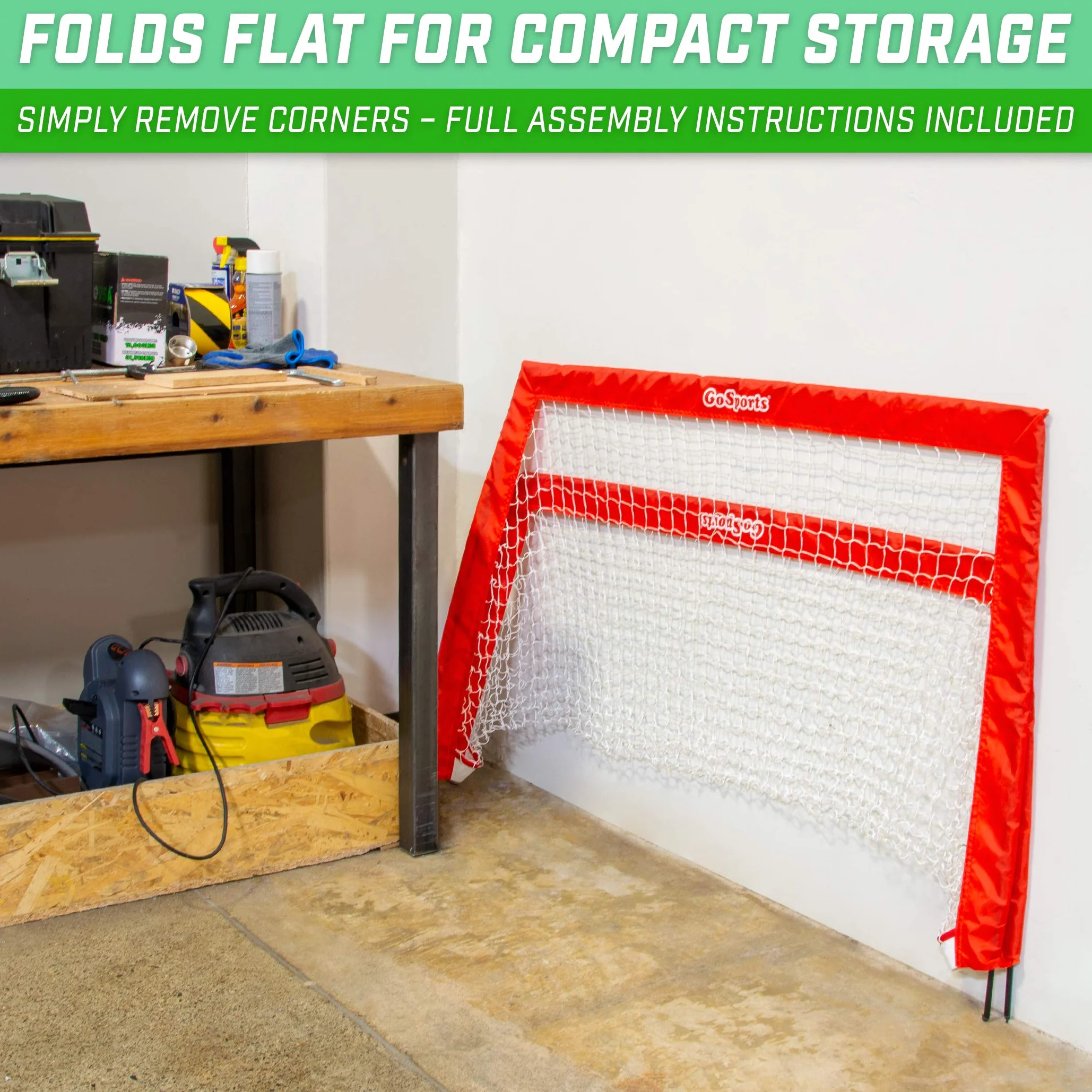 GoSports Street Hockey Goal Set with Sticks