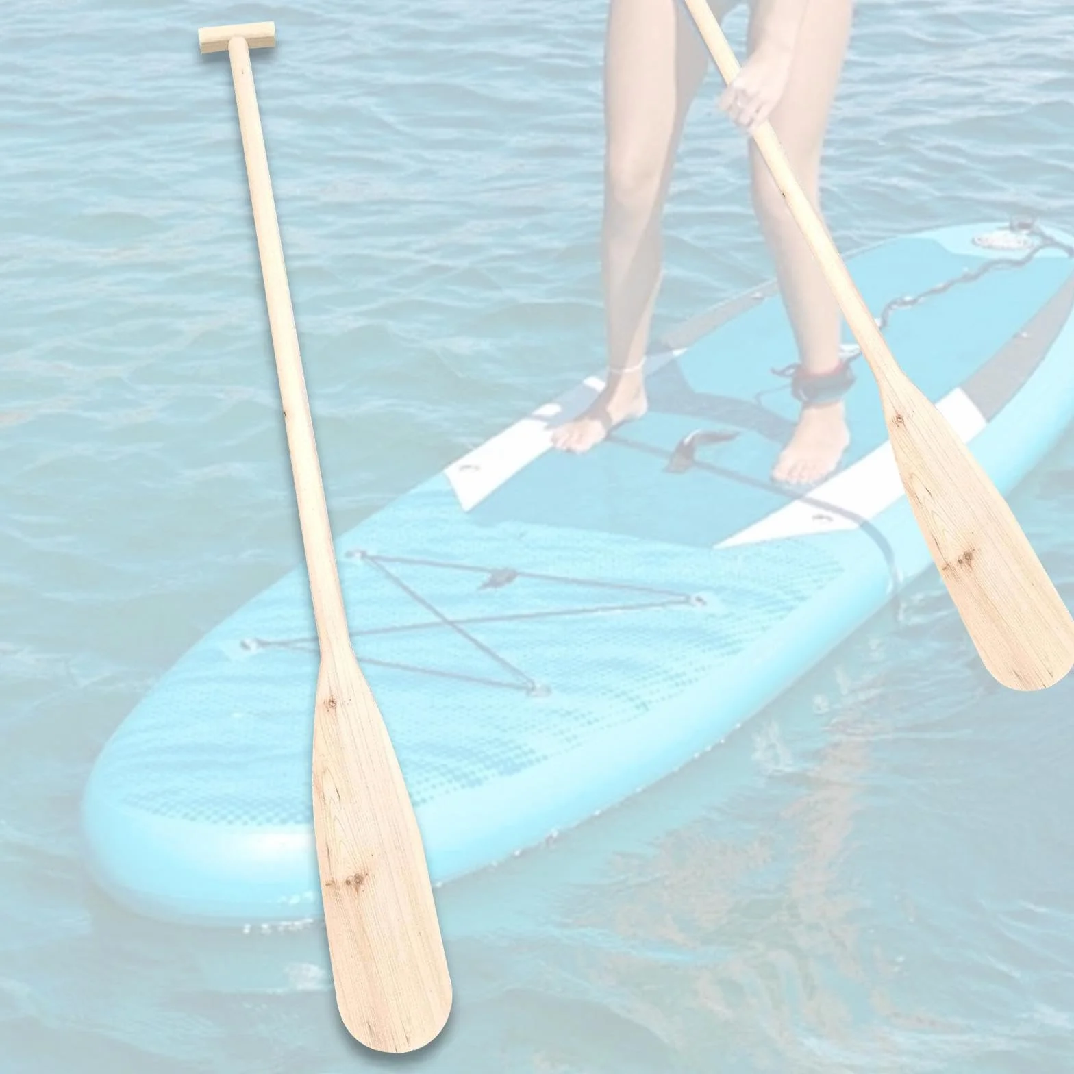 Pagaia in Legno per Dragon Boat, Canoa, Kayak Multiuso Robusta