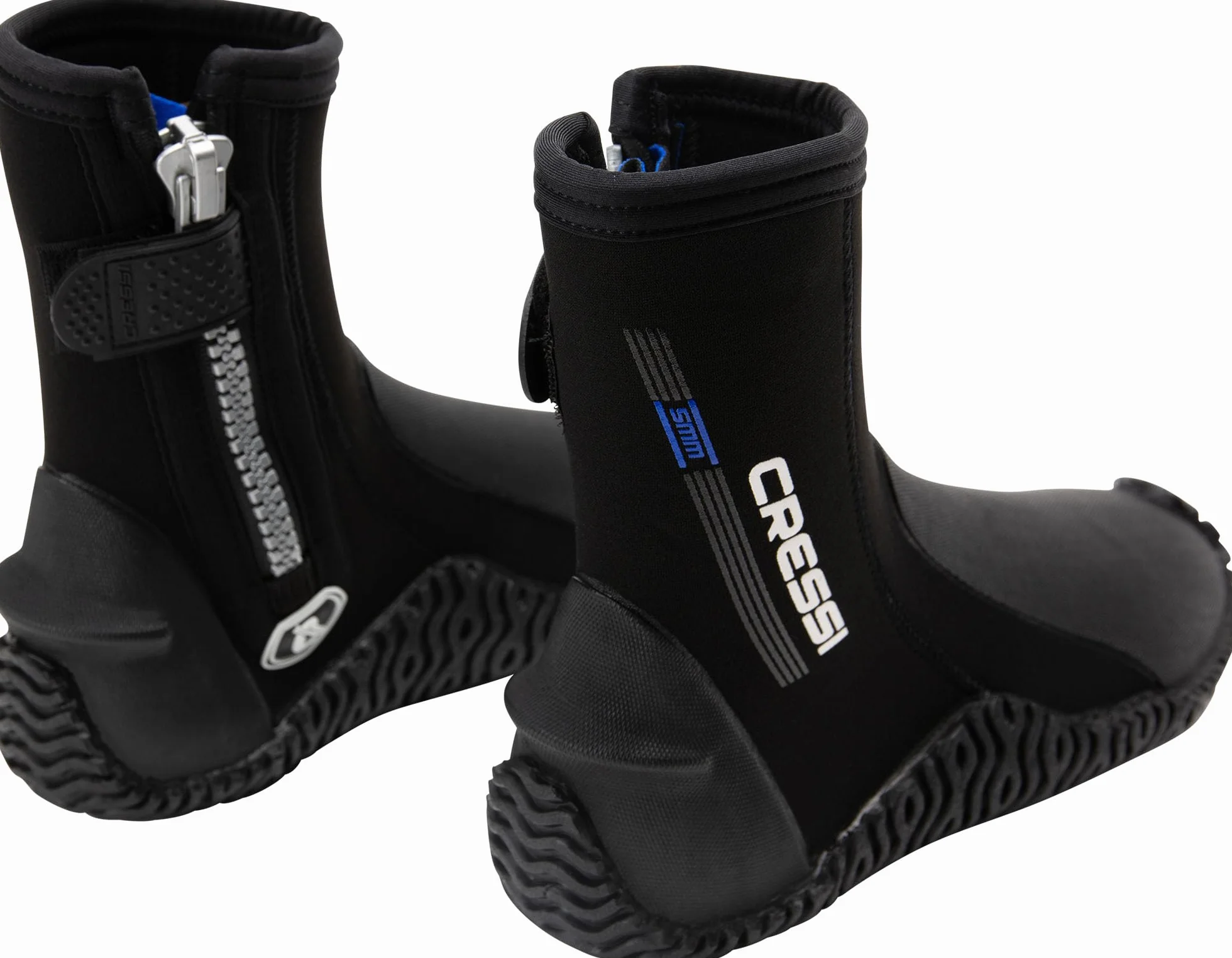CRESSI Korsor Semi Rigid Sole Boots, Calzari con Suola Semi Rigida per Immersioni, Nero 3/5/7 mm, Unisex Adulto