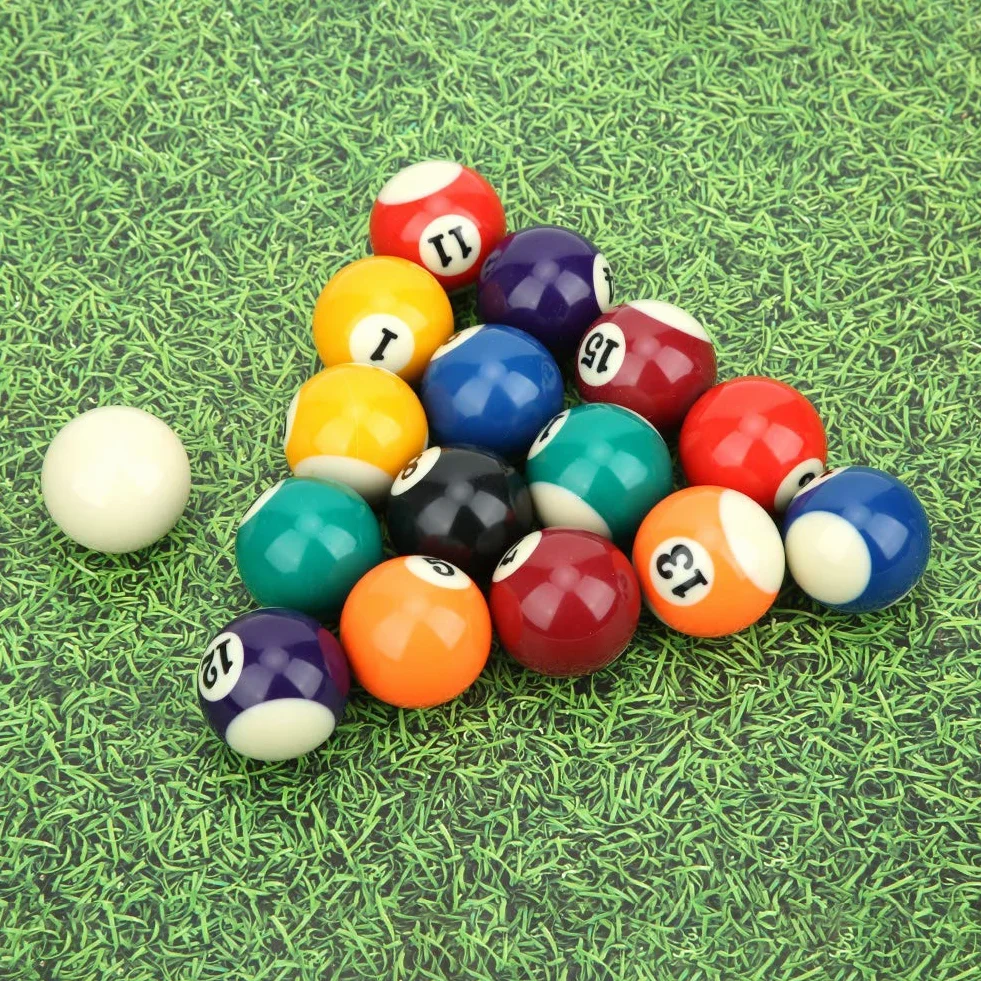 Set Completo di Palle da Biliardo 38mm Mini Palla da Biliardo 16 Pezzi Portatile