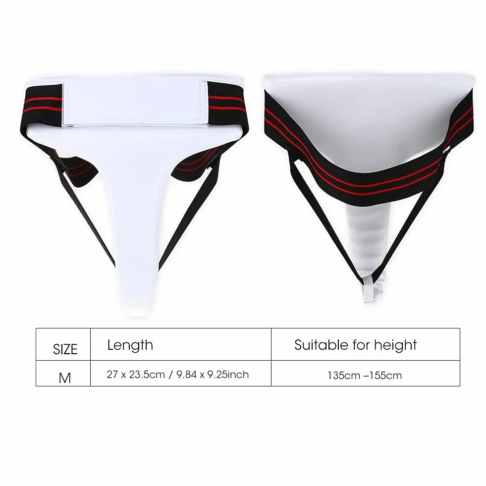 Protezione per Inguine Donna Sport Combattimento Karate Taekwondo Kick Boxing Sospensorio Cavallo Sanda M