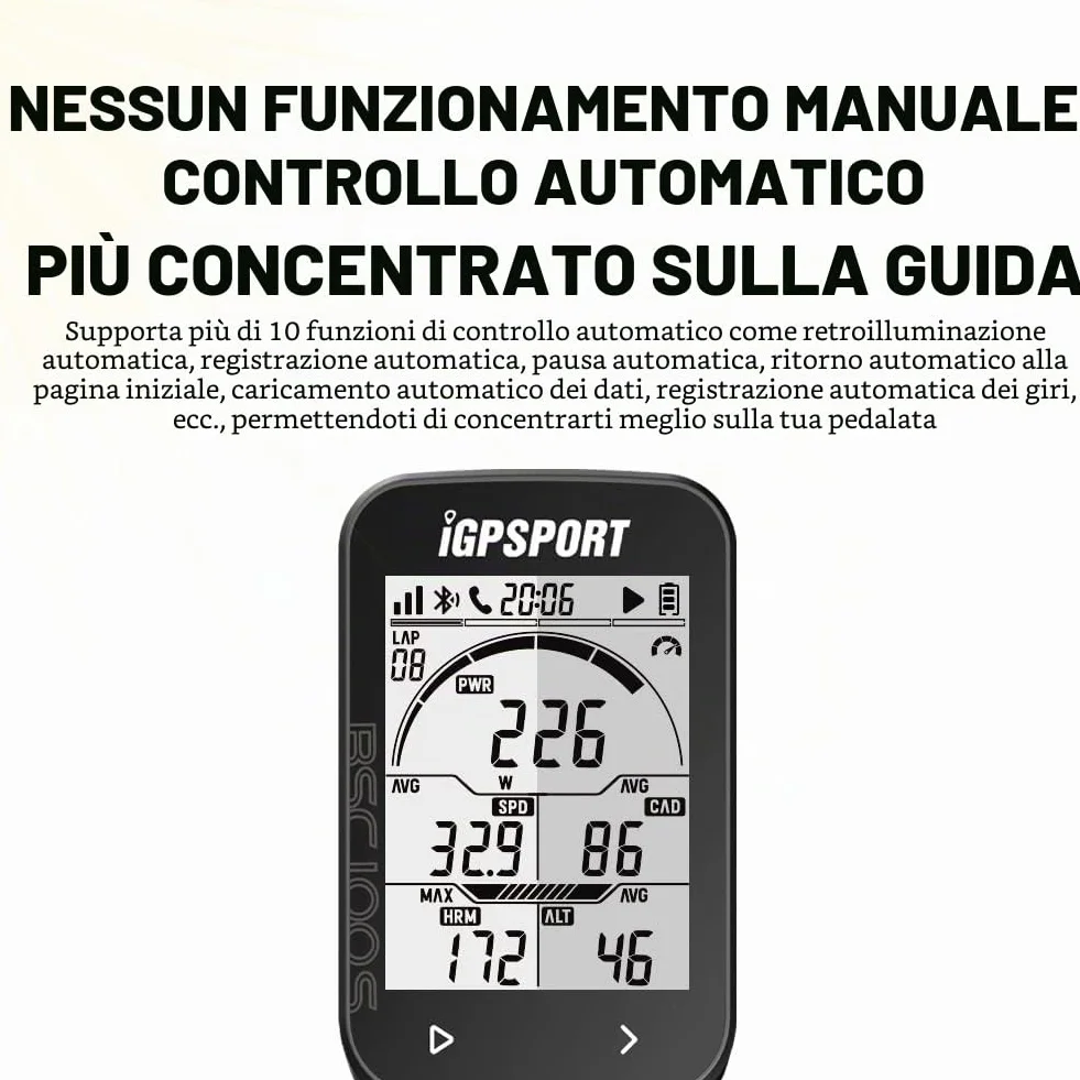 iGPSPORT BSC100S Ciclocomputer GPS ANT+ Senza fili Impermeabile