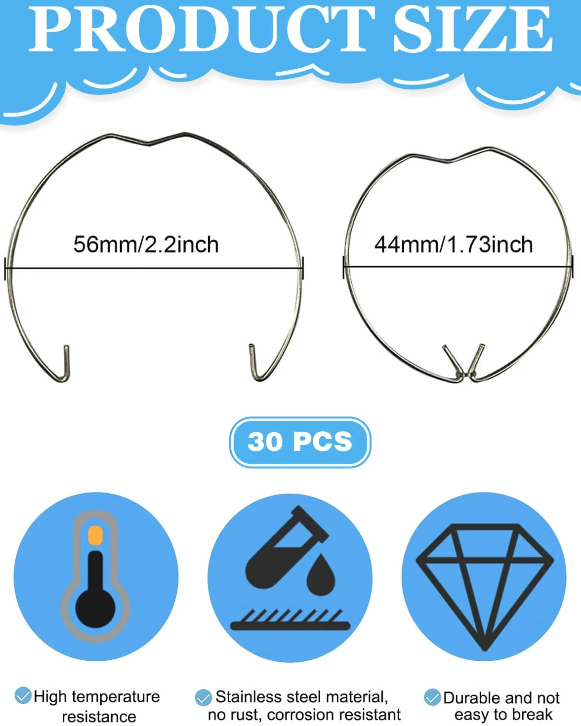 Anelli Elastici Rondella Elastica per Faretto da Incasso GU10 MR16 Portalampada Alogena 30PCS