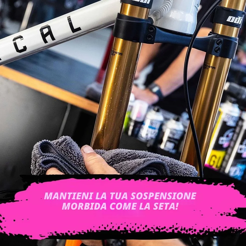 Muc-Off Silky Suspension Serum 100ml Protective Spray for Bicycle Suspensions