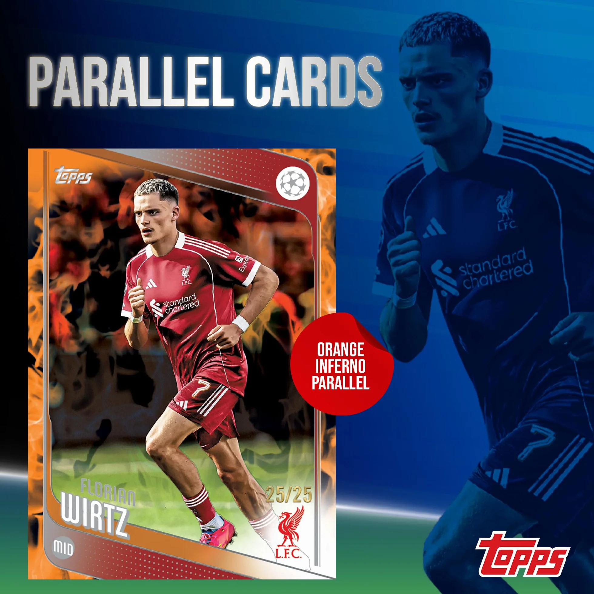 Topps UEFA Club Competitions Soccer 2025-26 Pallone da calcio