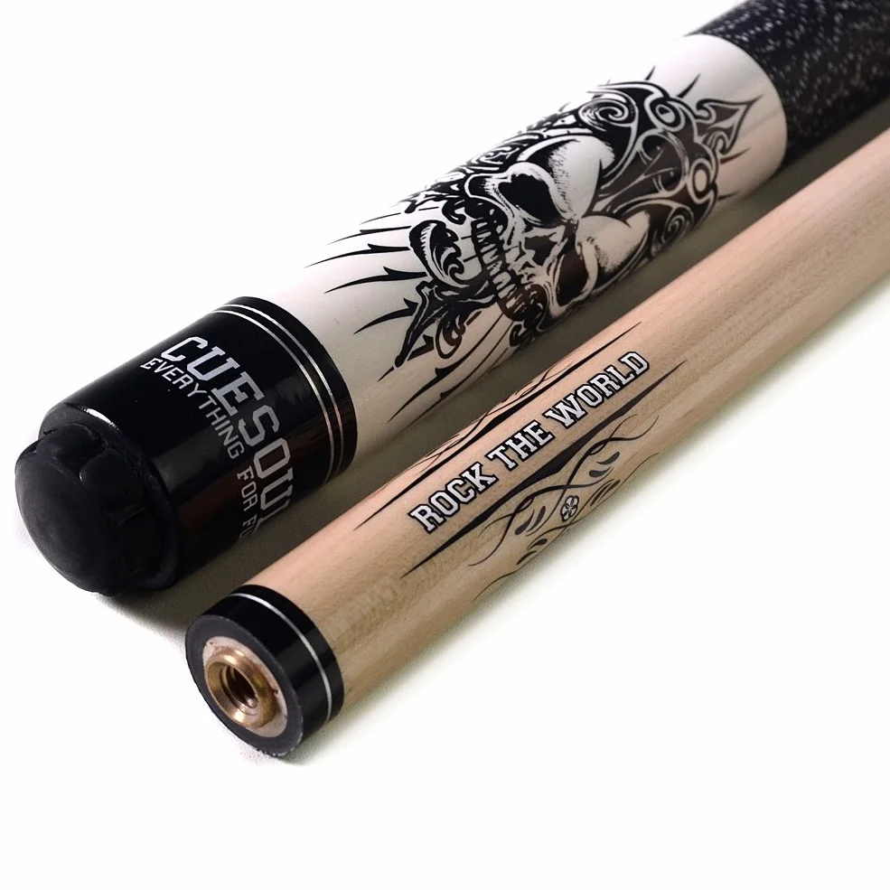 CUESOUL Rockin Serie 57 21 oz Maple Pool Cue Stick Set with Joint Protector and Cue Cloth