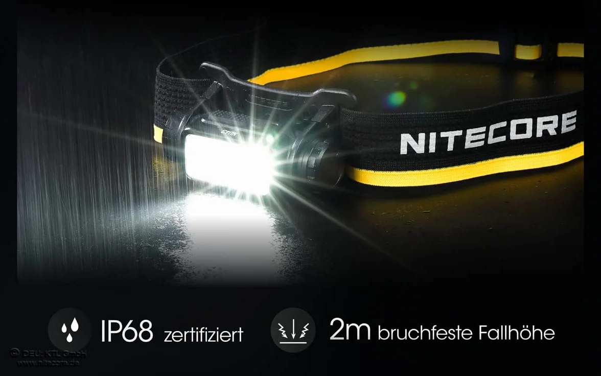 Nitecore NU43 Lampe frontale LED Noir Jaune