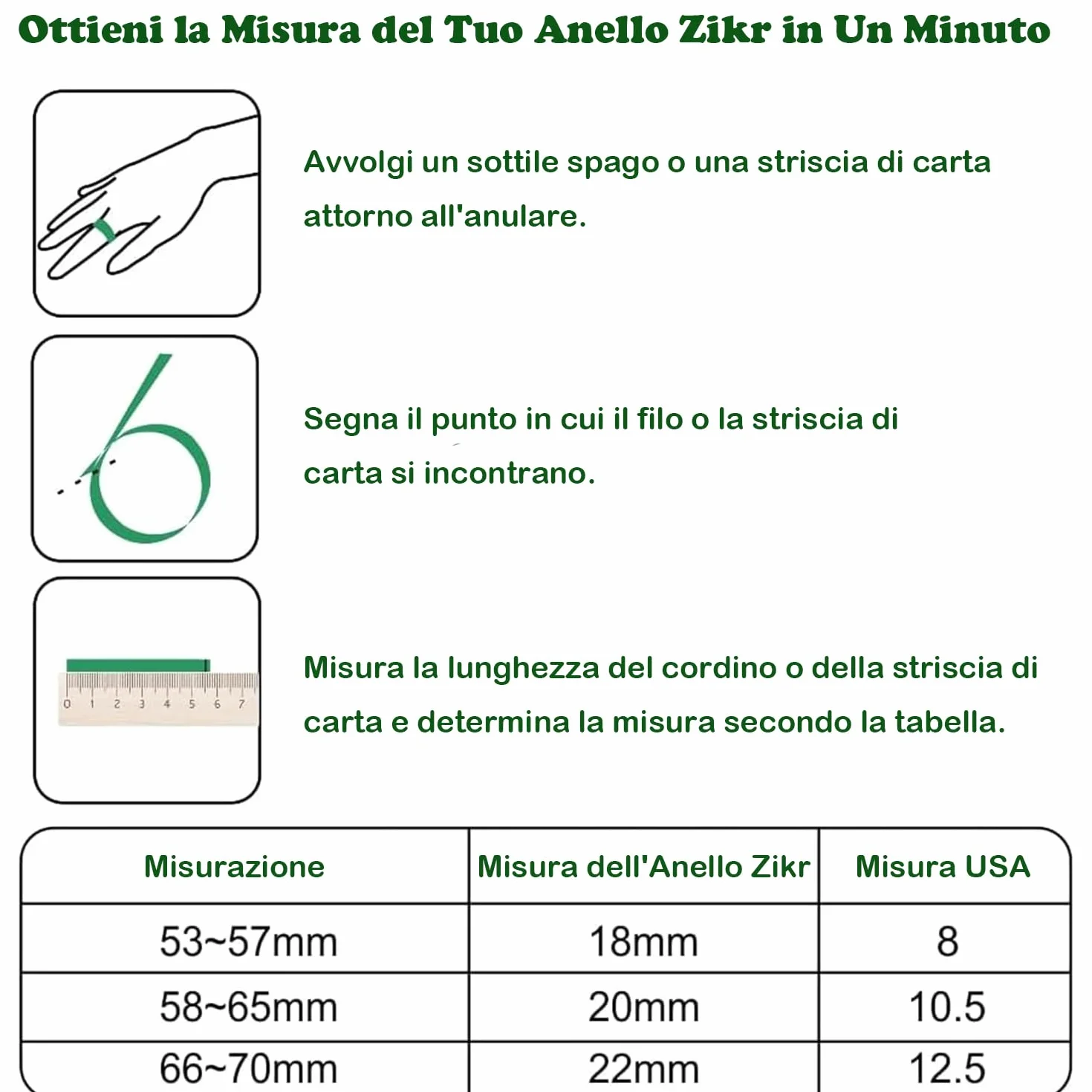 Tasbih Smart Tally Anelli 22 mm Ricaricabile Contatore Preghiera Display OLED Nero