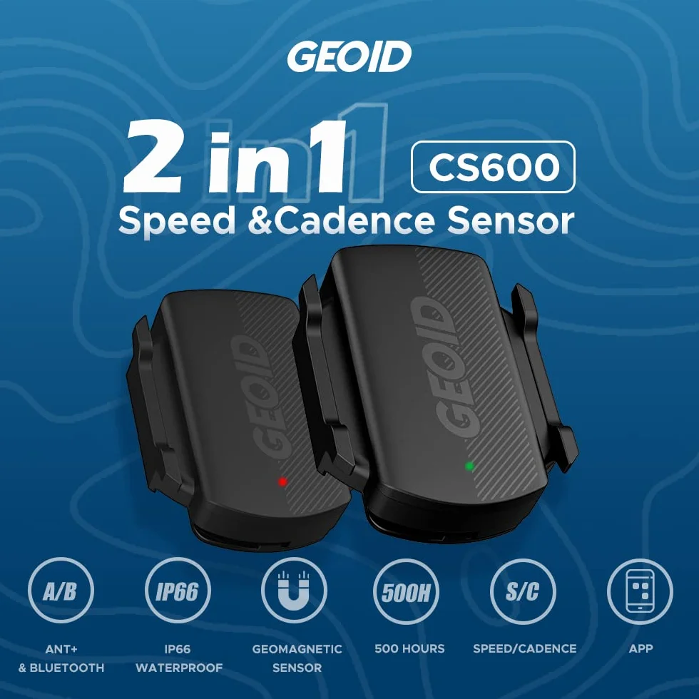 GEOID CS600 Sensore di Cadenza Velocità Ciclismo ANT+ Bluetooth RPM Bicicletta