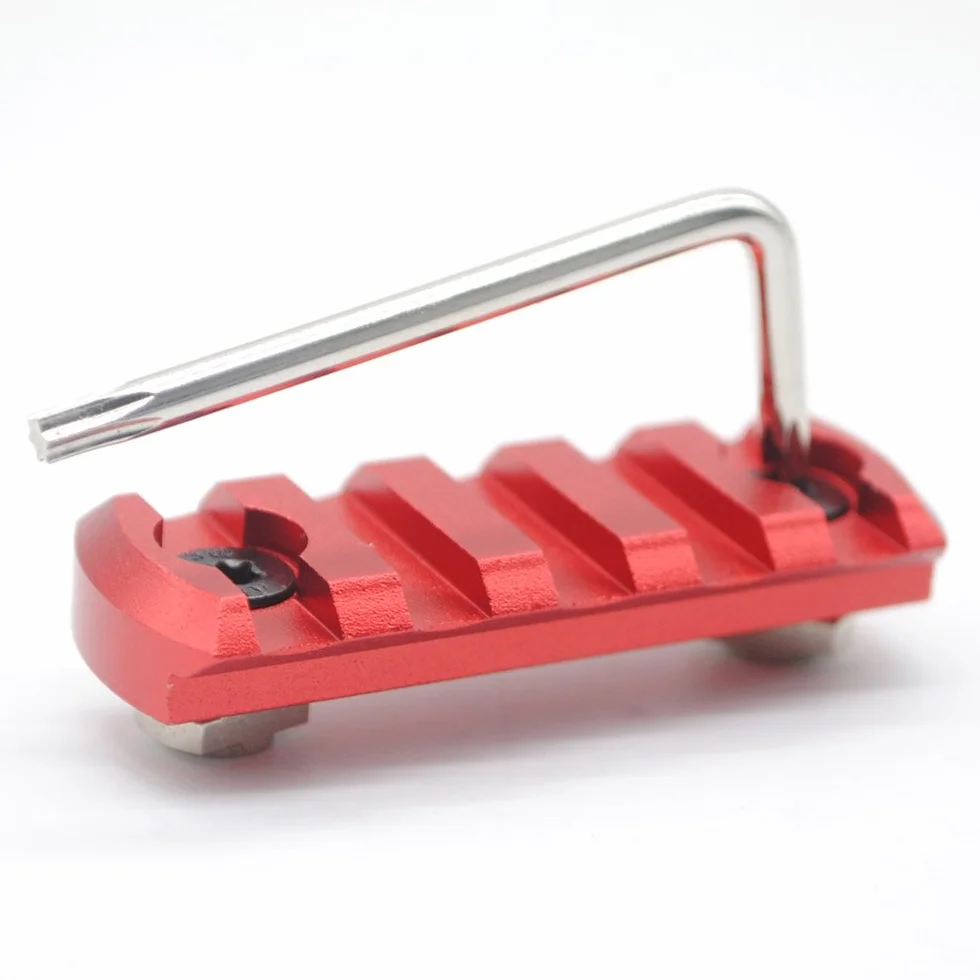Trirock Mlk Rail Section Red Aluminum 5 Slots