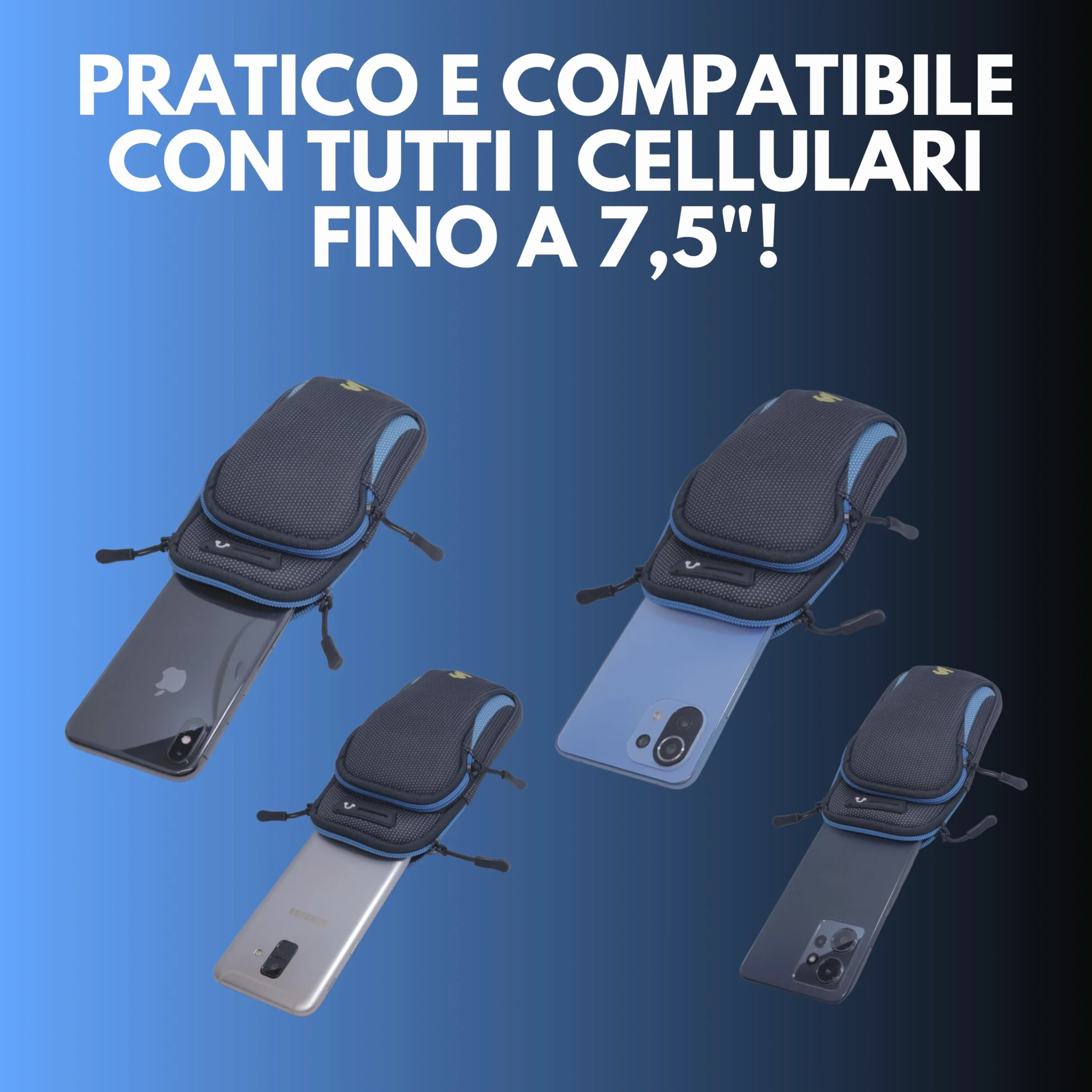 Lunge&SprintBAG Portatelefono Da Corsa Idrorepellente Traspirante Capiente Resistente