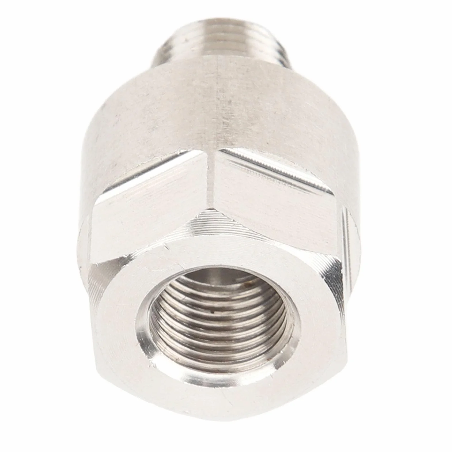 M10 x 1,0 adattatore per misuratore femmina, adattatore manometro olio NPT da 1/8 pollici maschio a M10 x 1,0 femmina per olio carburante pressione acqua misuratore di temperatura da rimuovere