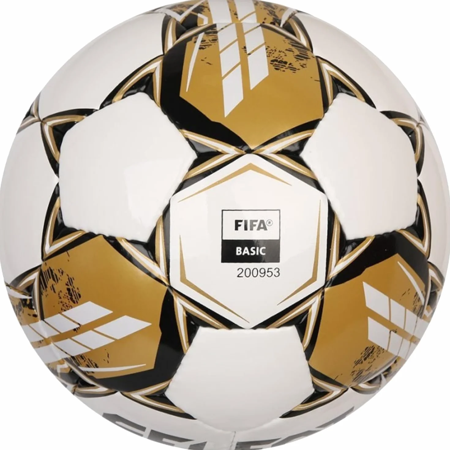 Select Futsal Master Gold FIFA Basic Ball Master WHT-Gold, Unisex Football, Bianco, 4 EU