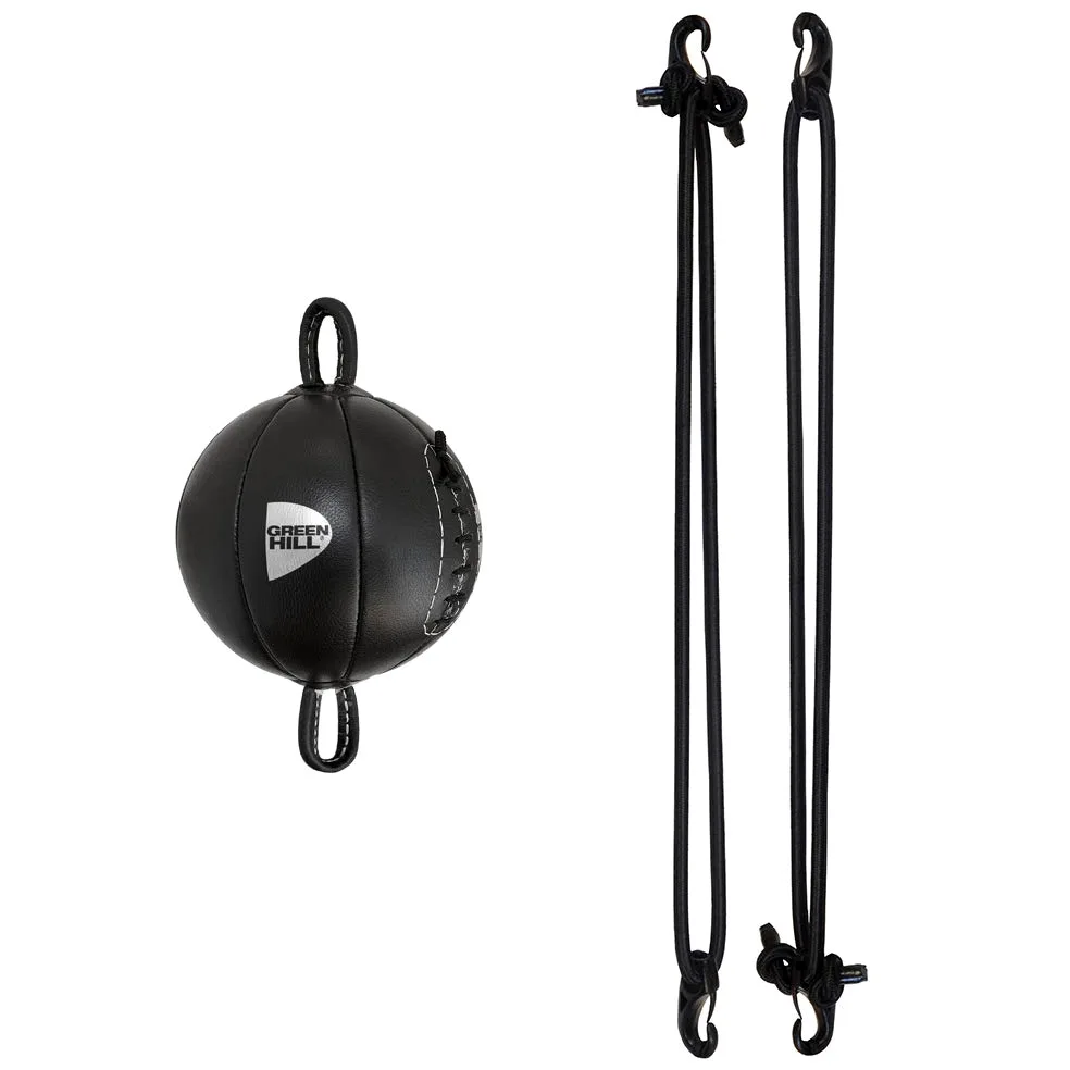 Palla Tesa Francese Omega Speed Ball Pera Boxe Pugilato Green Hill Vera Pelle (Colore Palla Nero)
