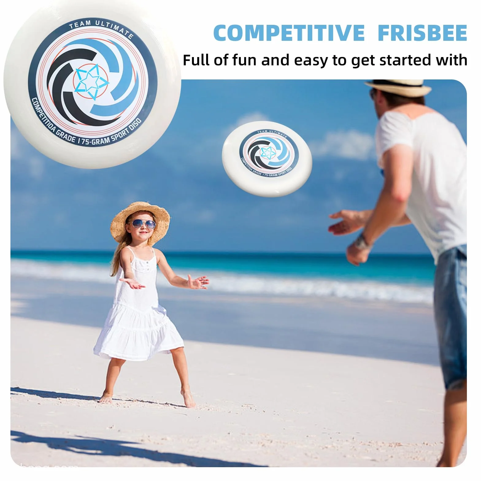 Frisbee Competitivo Ultimate Professionale per Sport all’Aria Aperta con Borsa di Stoccaggio
