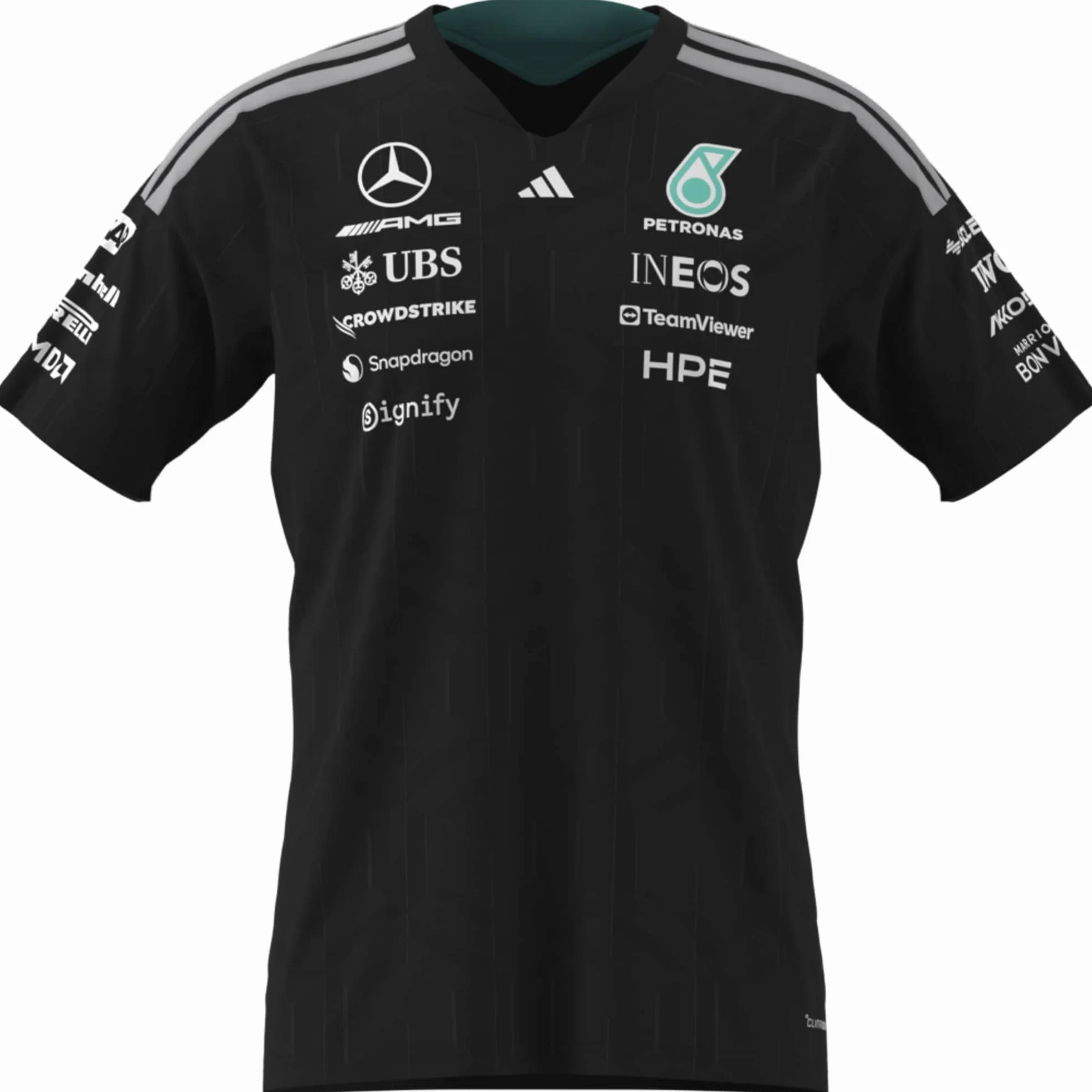 Adidas Mercedes - Amg Petronas Formula 1 Team Driver Jersey Polo Shirt Uomo