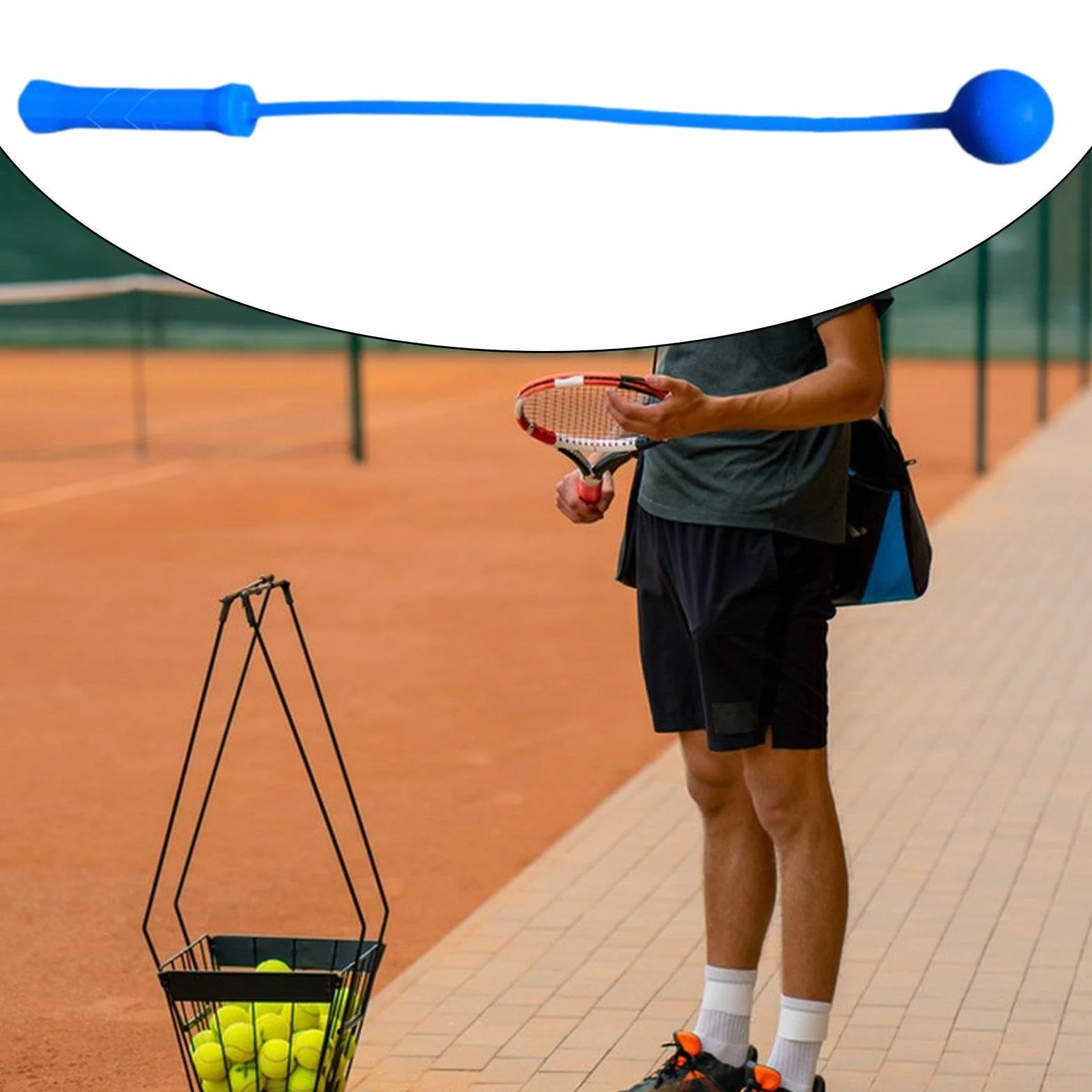 F Fityle Tennis Serve Master Strumento di Allenamento per Giocatore Portatile